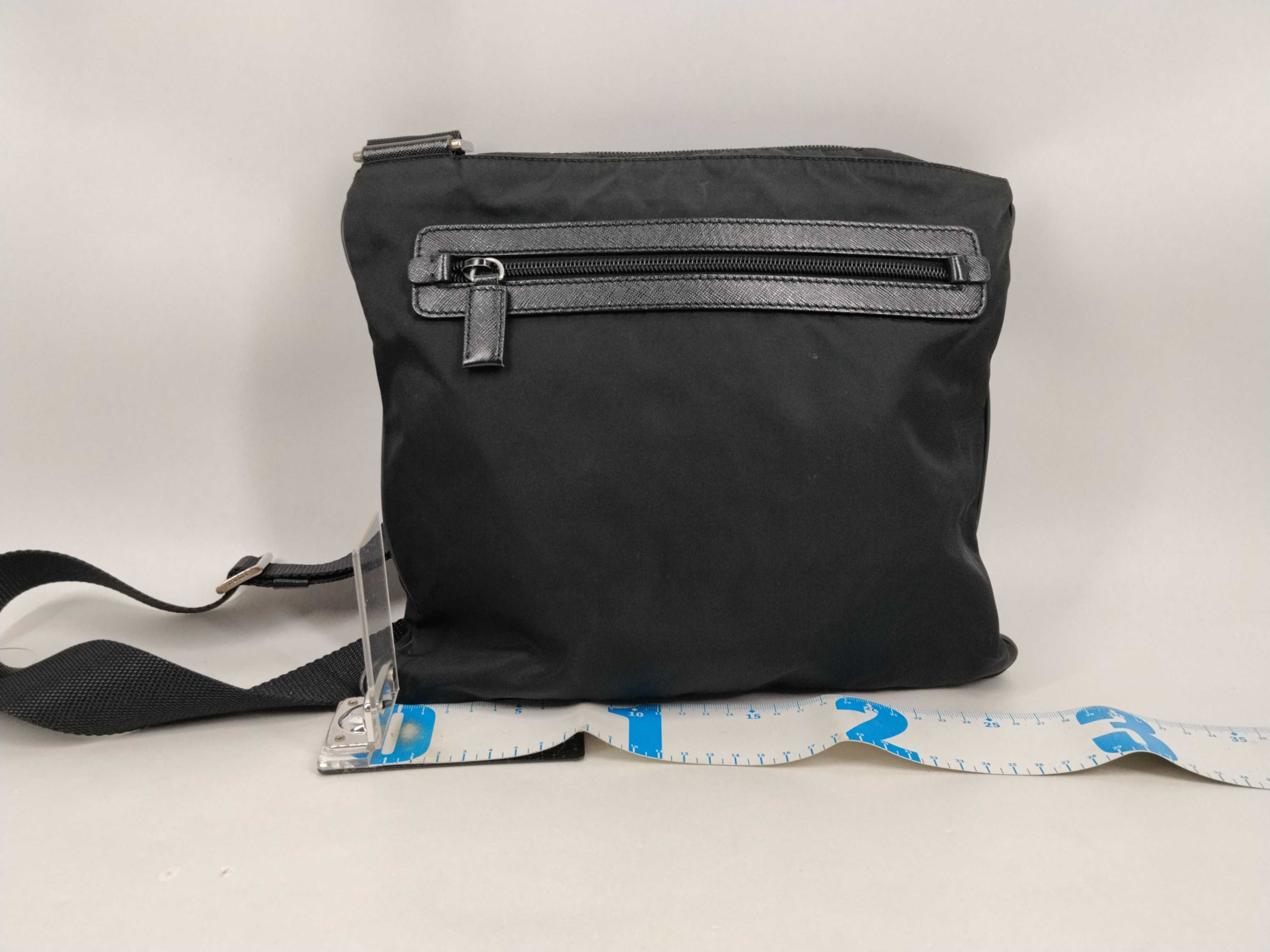 Nylon Shoulder Bag / Black — view 2