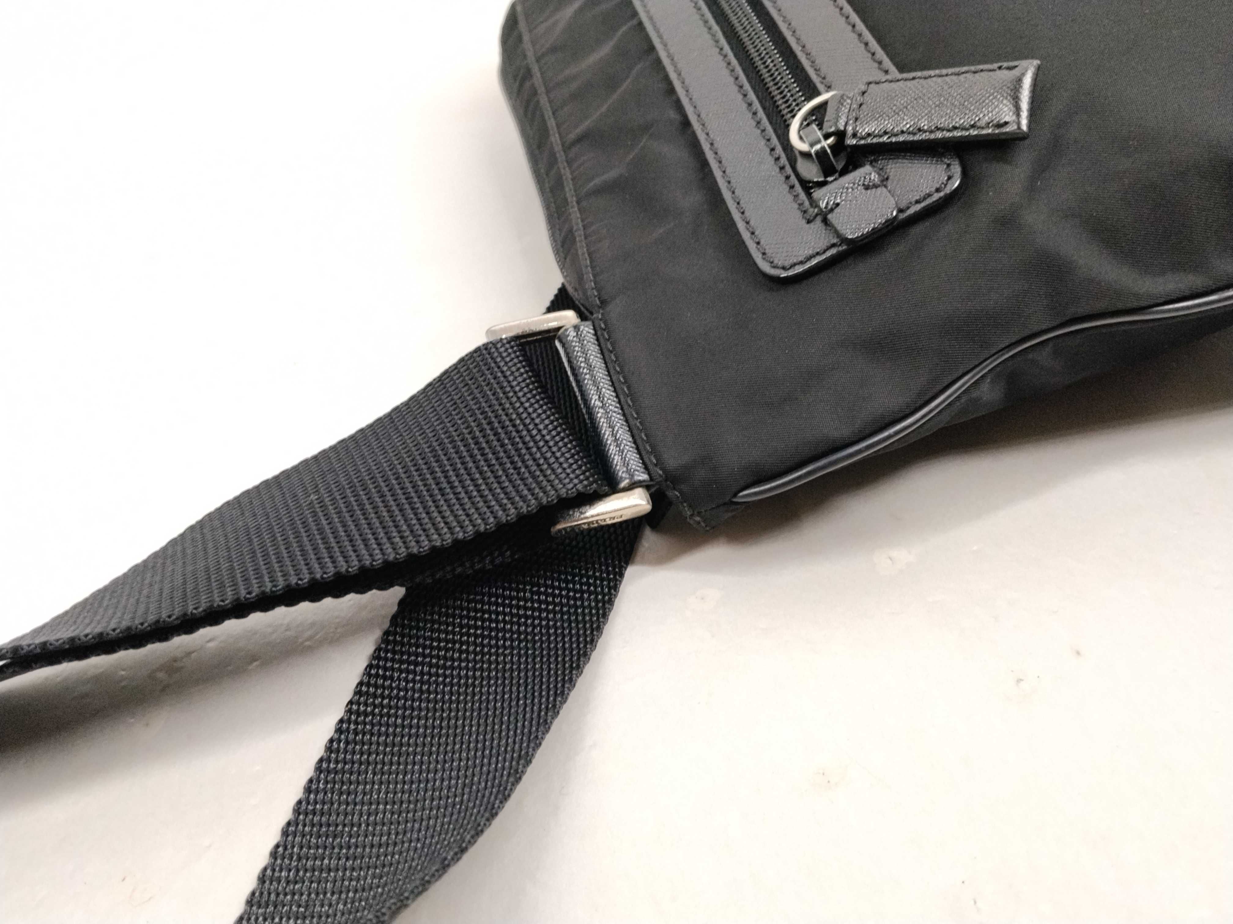 Nylon Shoulder Bag / Black — view 5