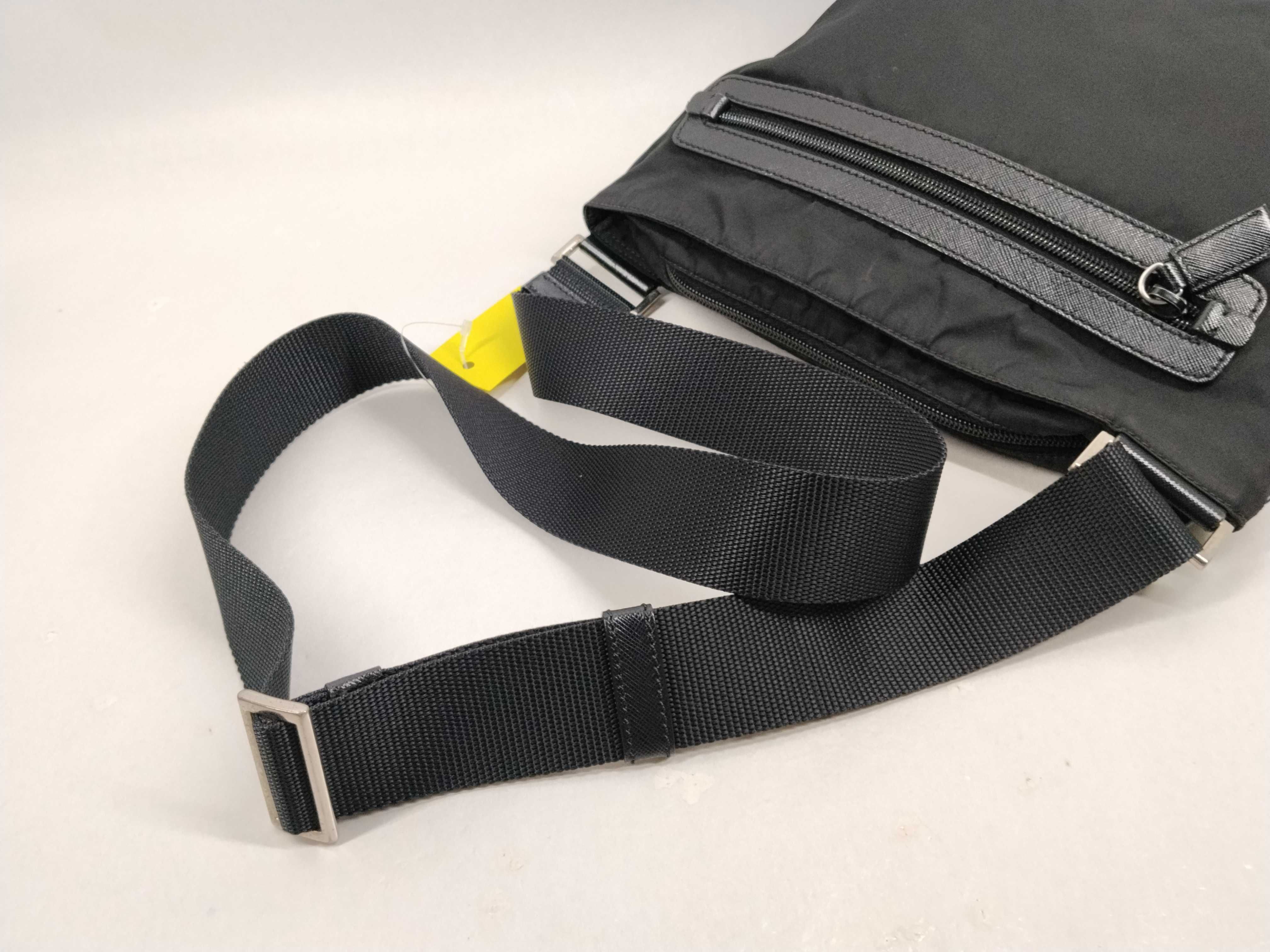 Nylon Shoulder Bag / Black — view 6