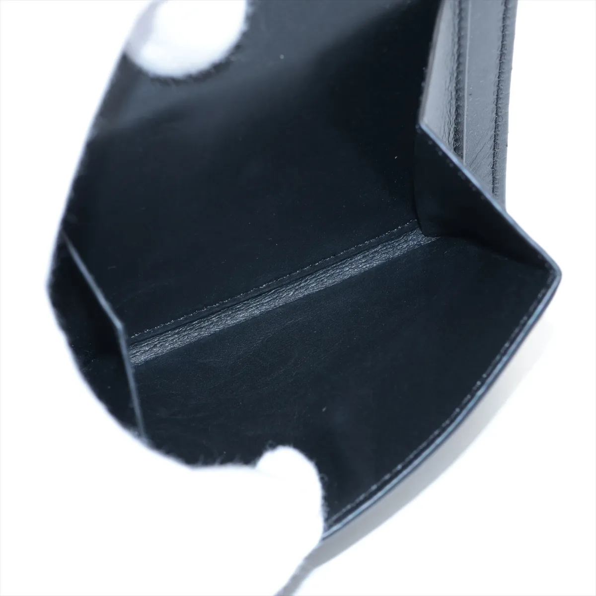 Puzzle Leather Compact Wallet Black — view 6