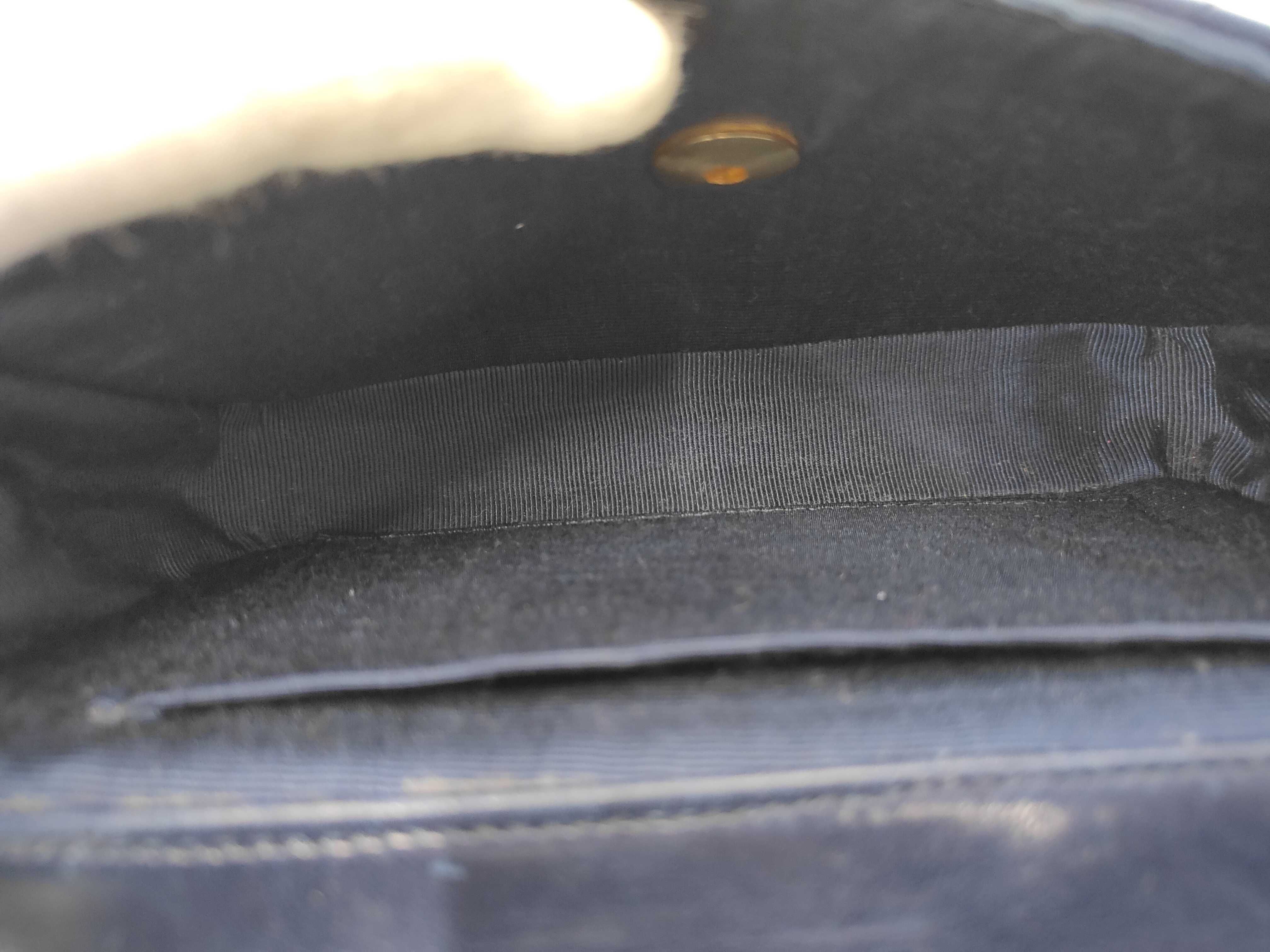 Lambskin Mini Matelassé Navy Shoulder Bag — view 11