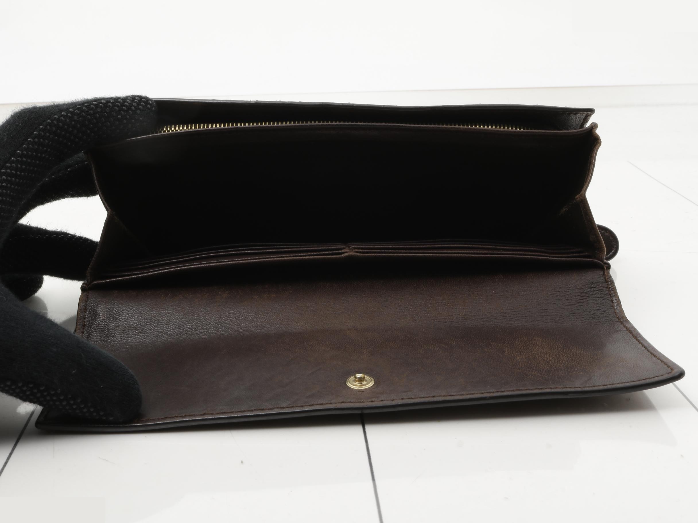 Intrecciato Leather Bi-fold Long Wallet — view 4