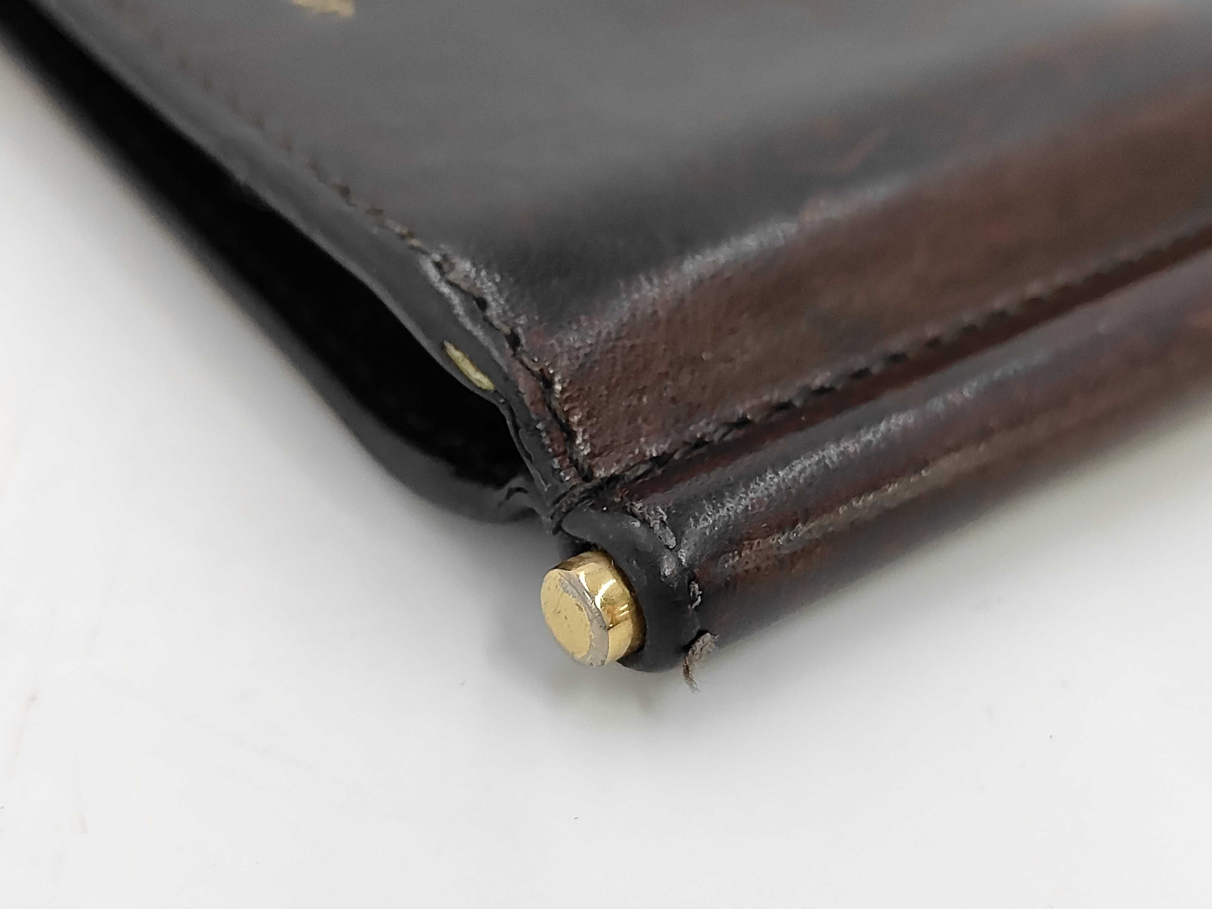 Bi-fold Wallet with Money Clip, Calfskin, Brown, 378005 — view 3