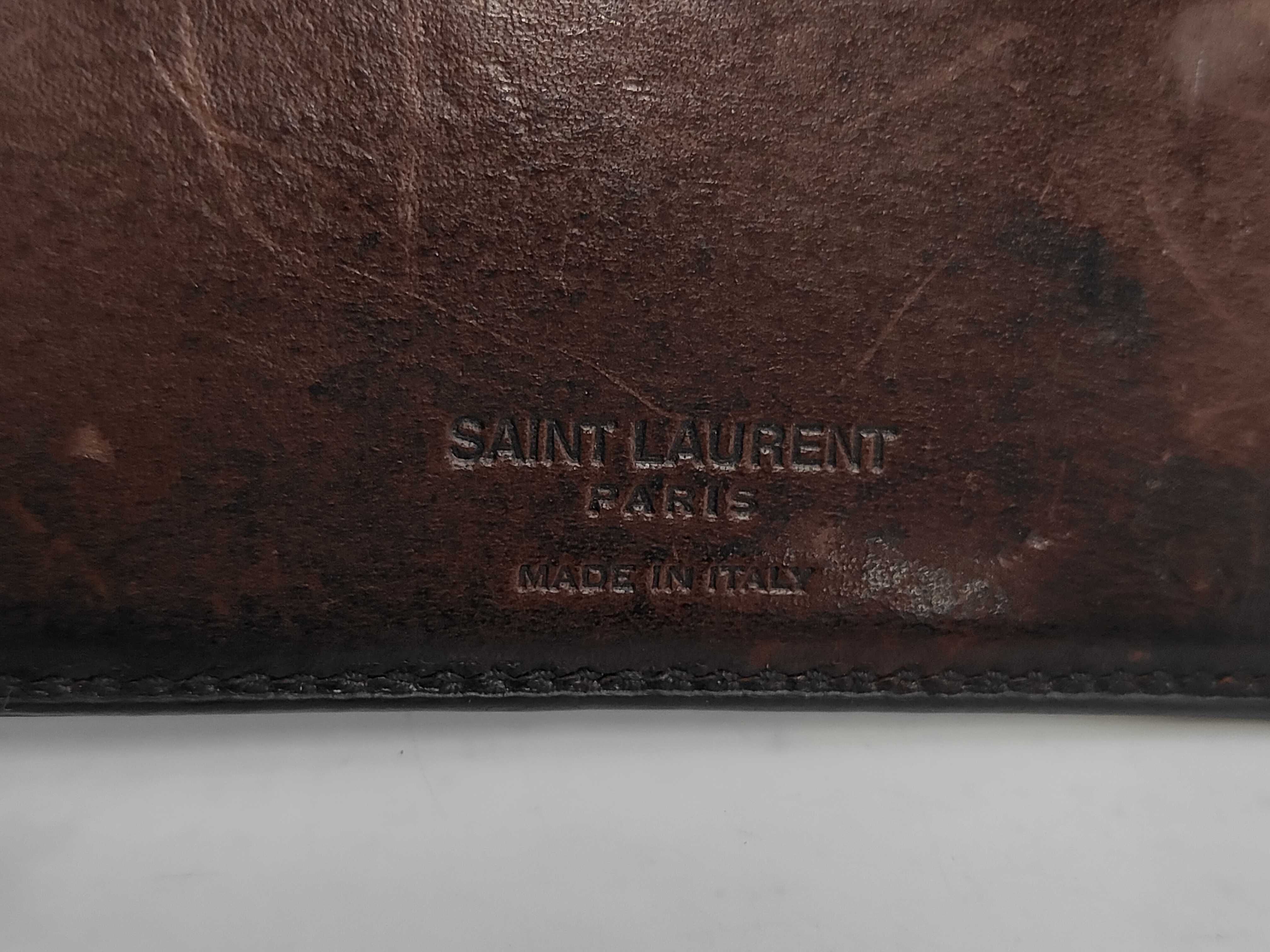 Bi-fold Wallet with Money Clip, Calfskin, Brown, 378005 — view 5