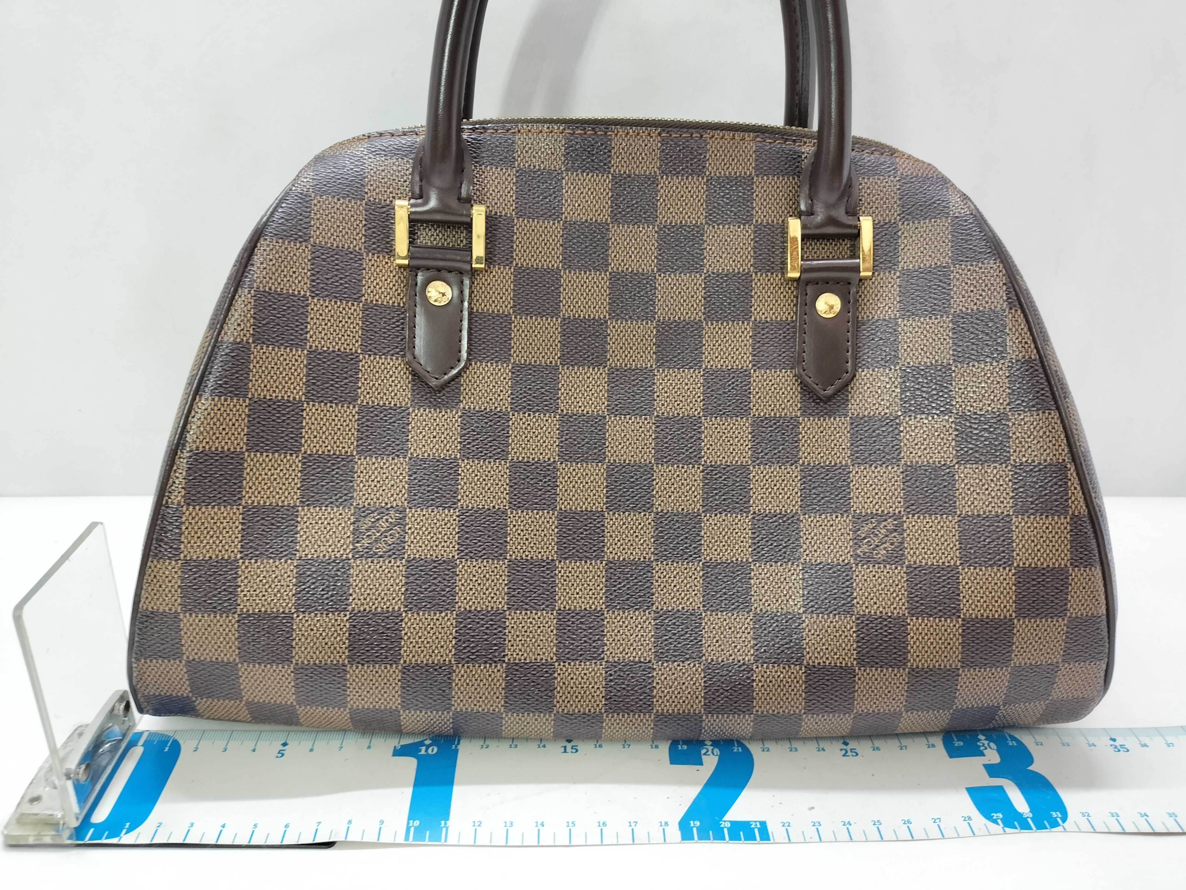 Damier Vuitton Damier Rivera MM N41434 CA1002 Brown Handbag — view 2