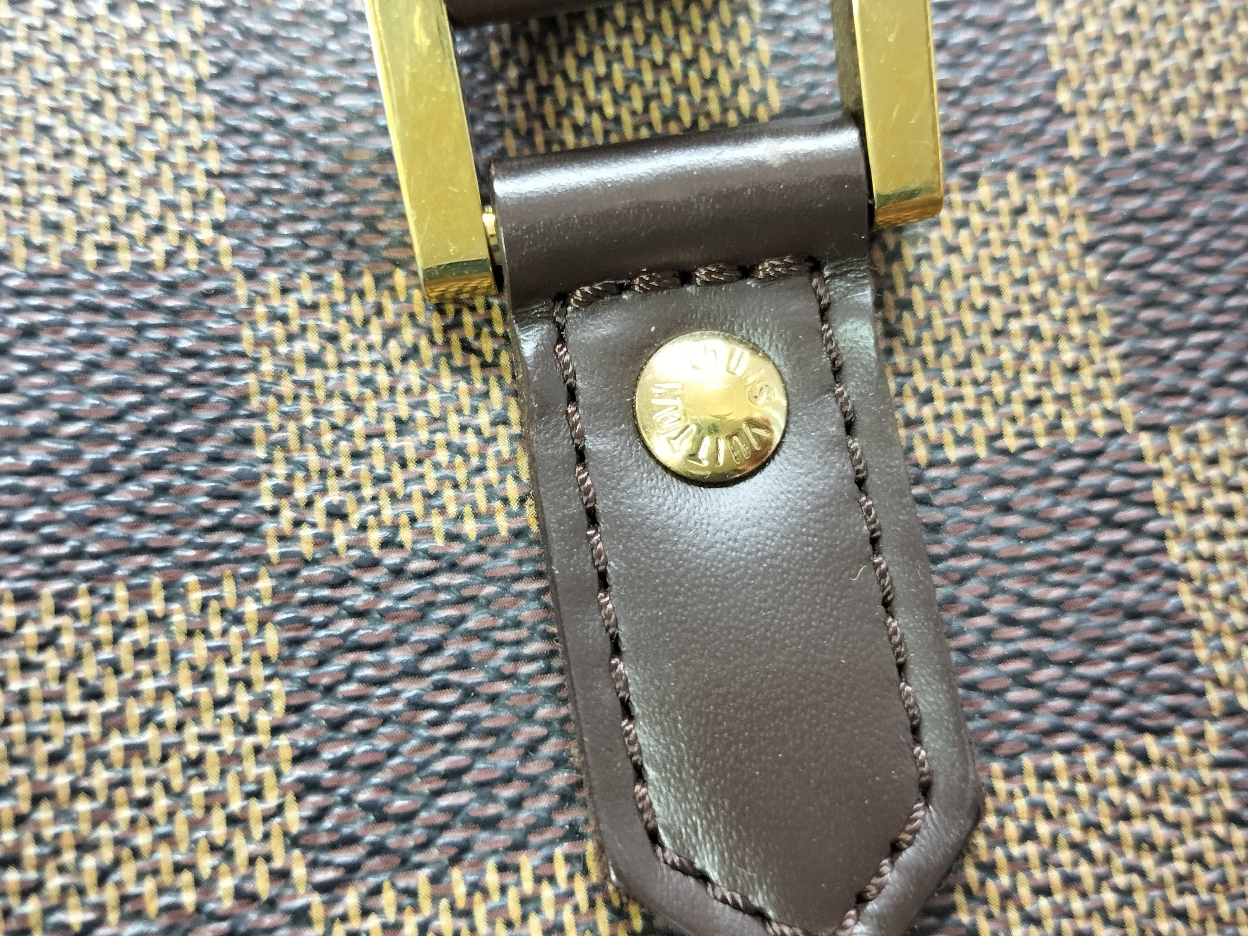 Damier Vuitton Damier Rivera MM N41434 CA1002 Brown Handbag — view 15