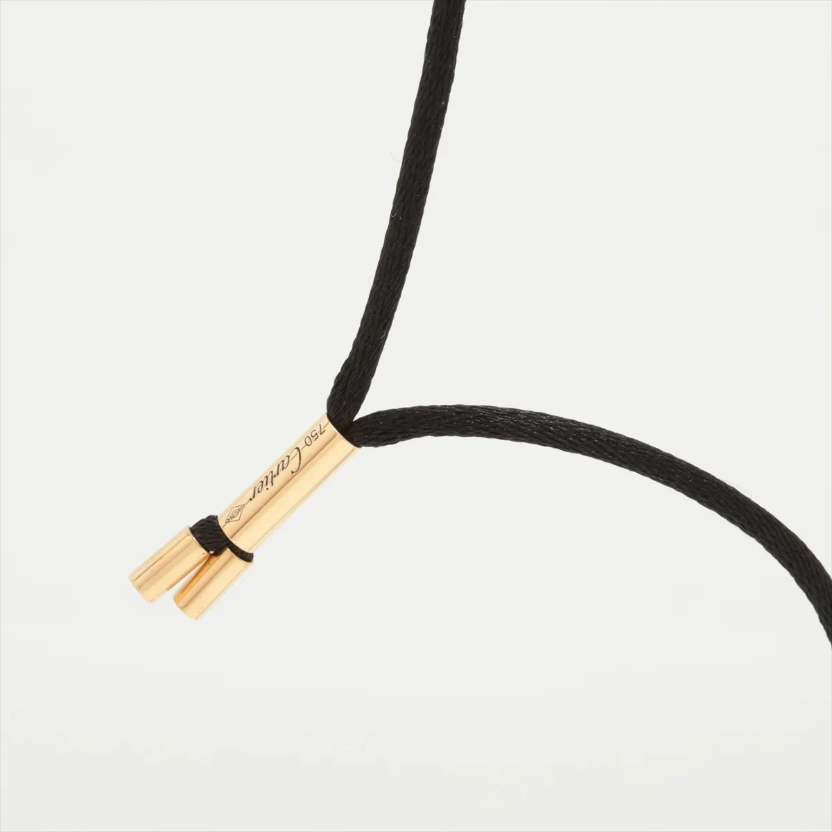 Trinity Cord Necklace 750 (YG x WG) Total 29.5g IY9724 Damage Cord Kink — view 3