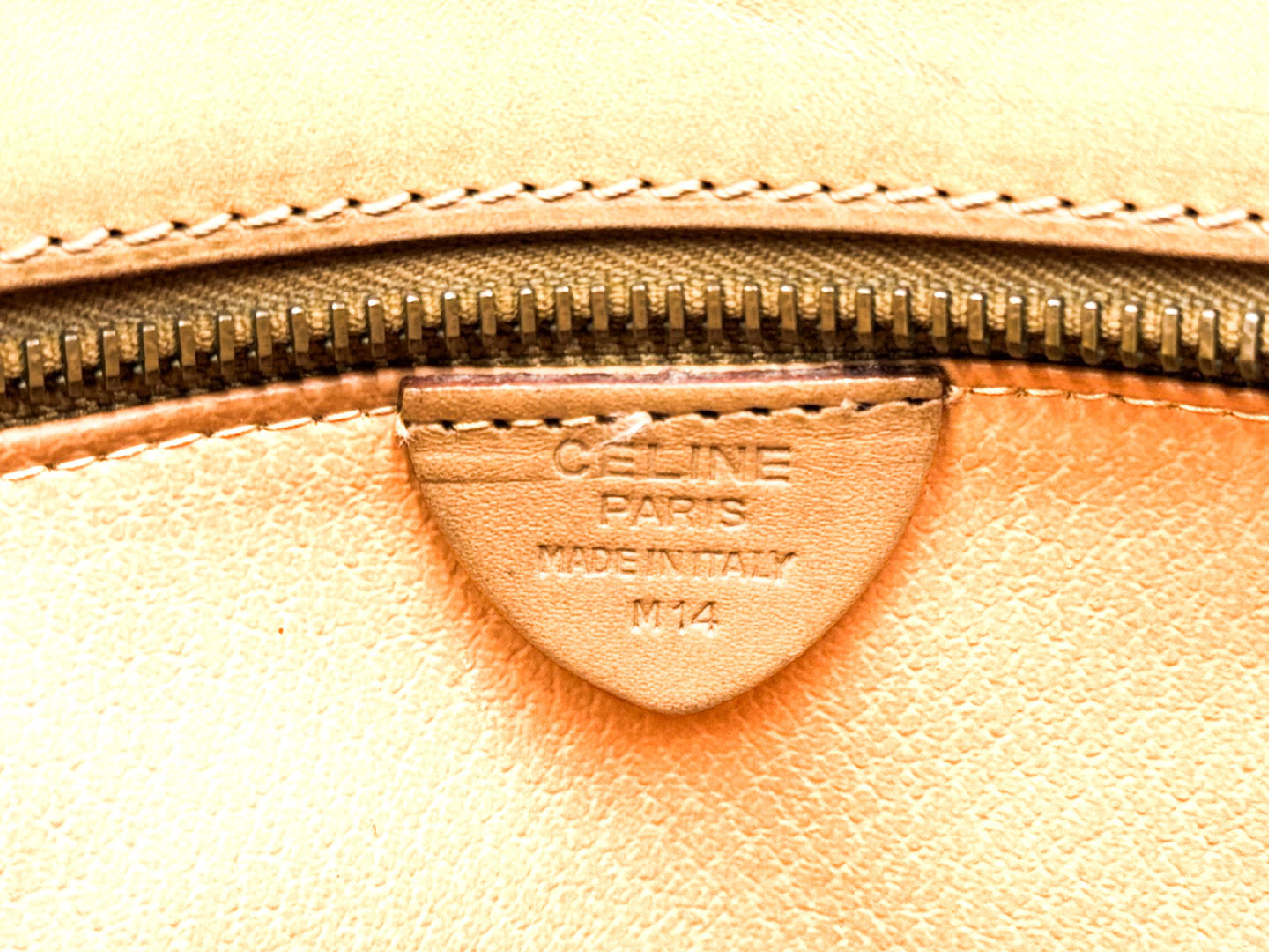 Macadam pattern gold hardware vintage leather handbag — view 10