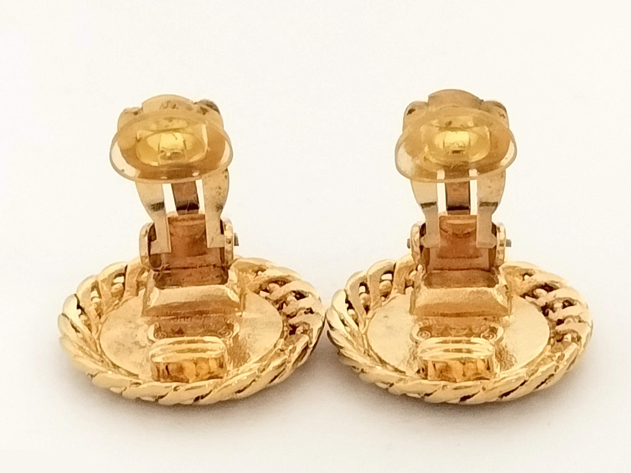 COCO Coin Gold Earrings — view 4