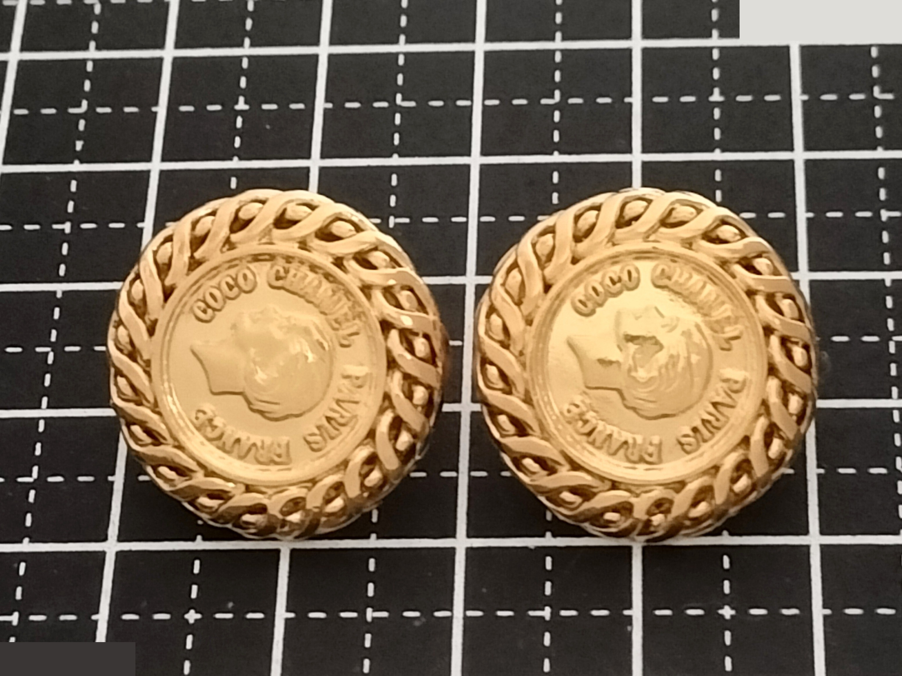 COCO Coin Gold Earrings — view 6