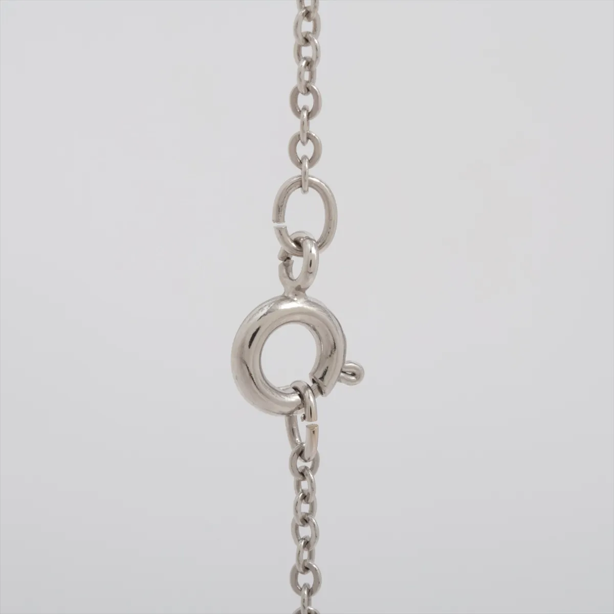 Coco Mark 04P Necklace, Metal, Silver x Pink. Shows signs of wear, — view 3
