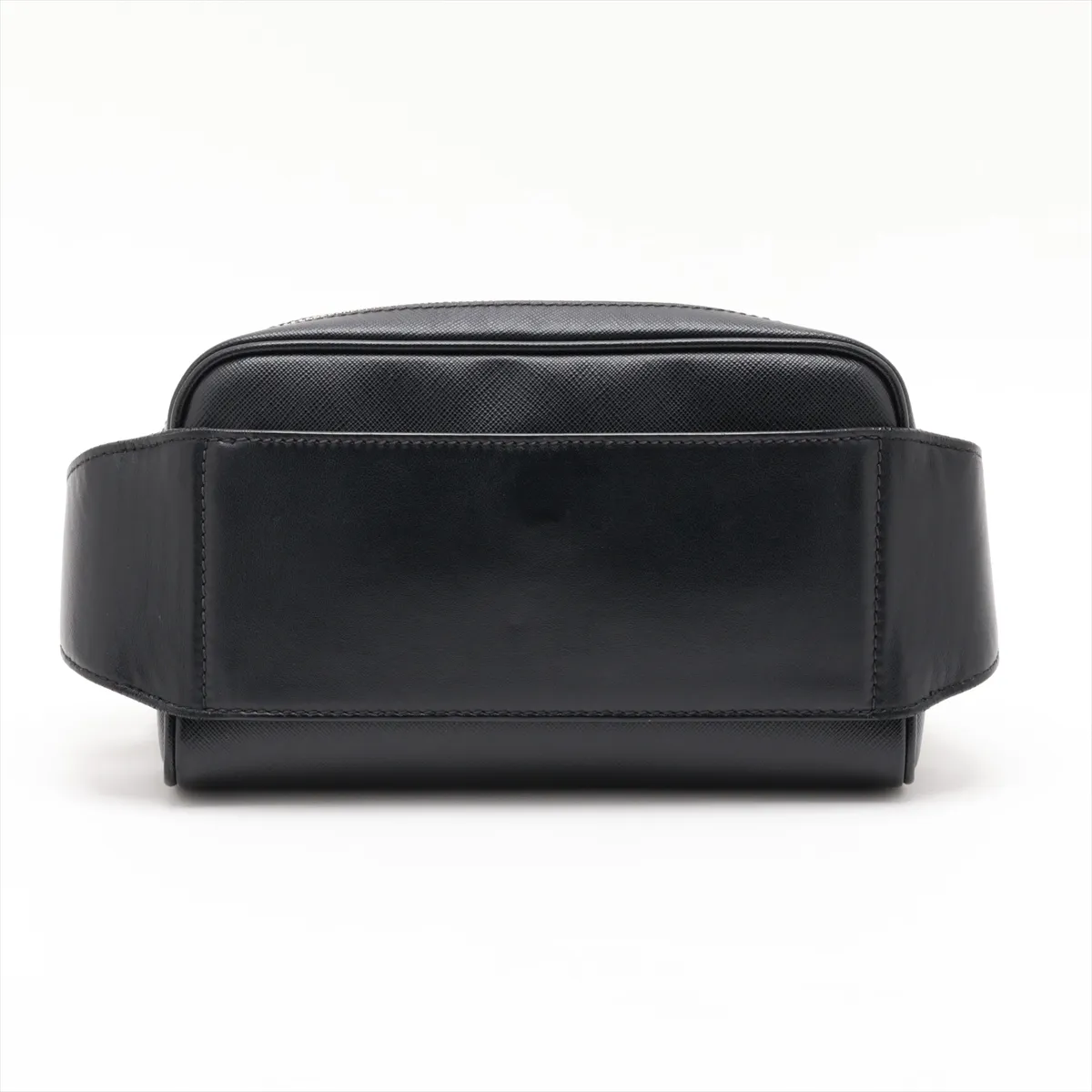 Leather Body Bag, Black — view 2