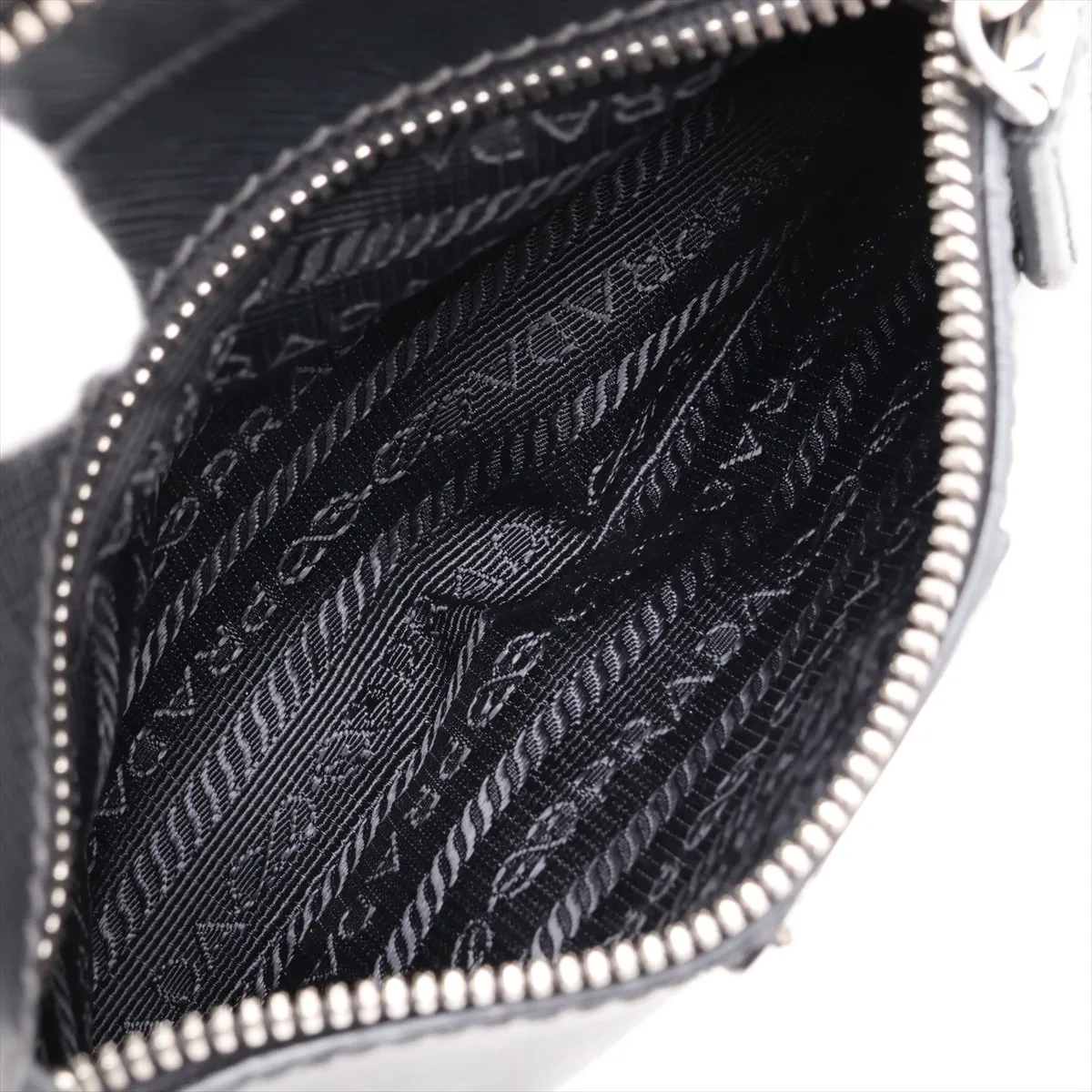 Leather Body Bag, Black — view 8