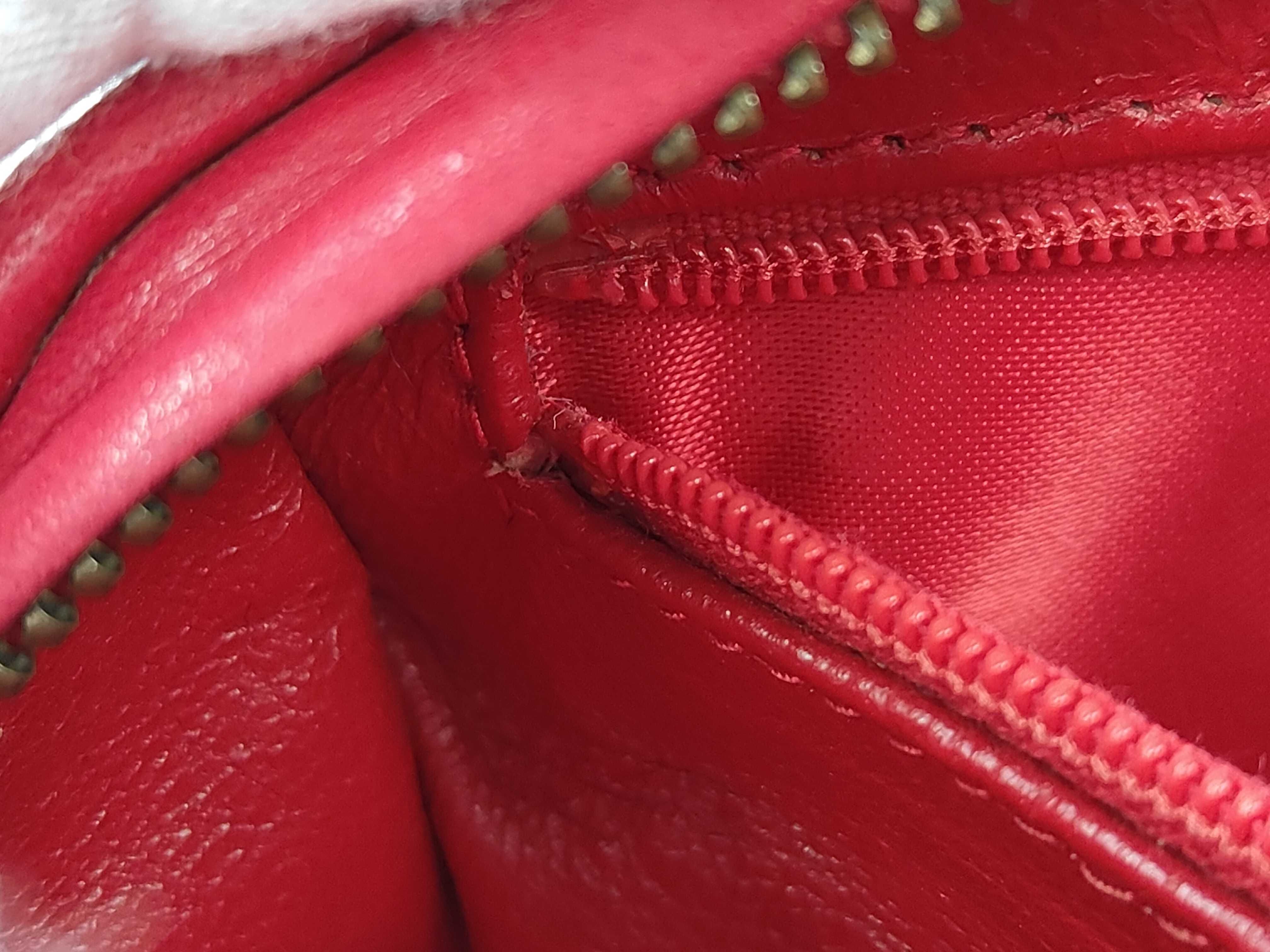 Matelassé Lambskin Fringe Shoulder Bag (Red with Gold Hardware, Serial Number 0) — view 13