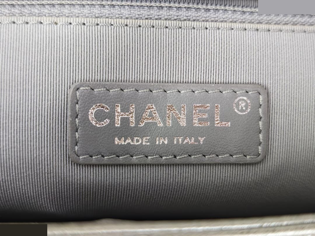LEBOY LARGE METALLIC SILVER RHW — view 6