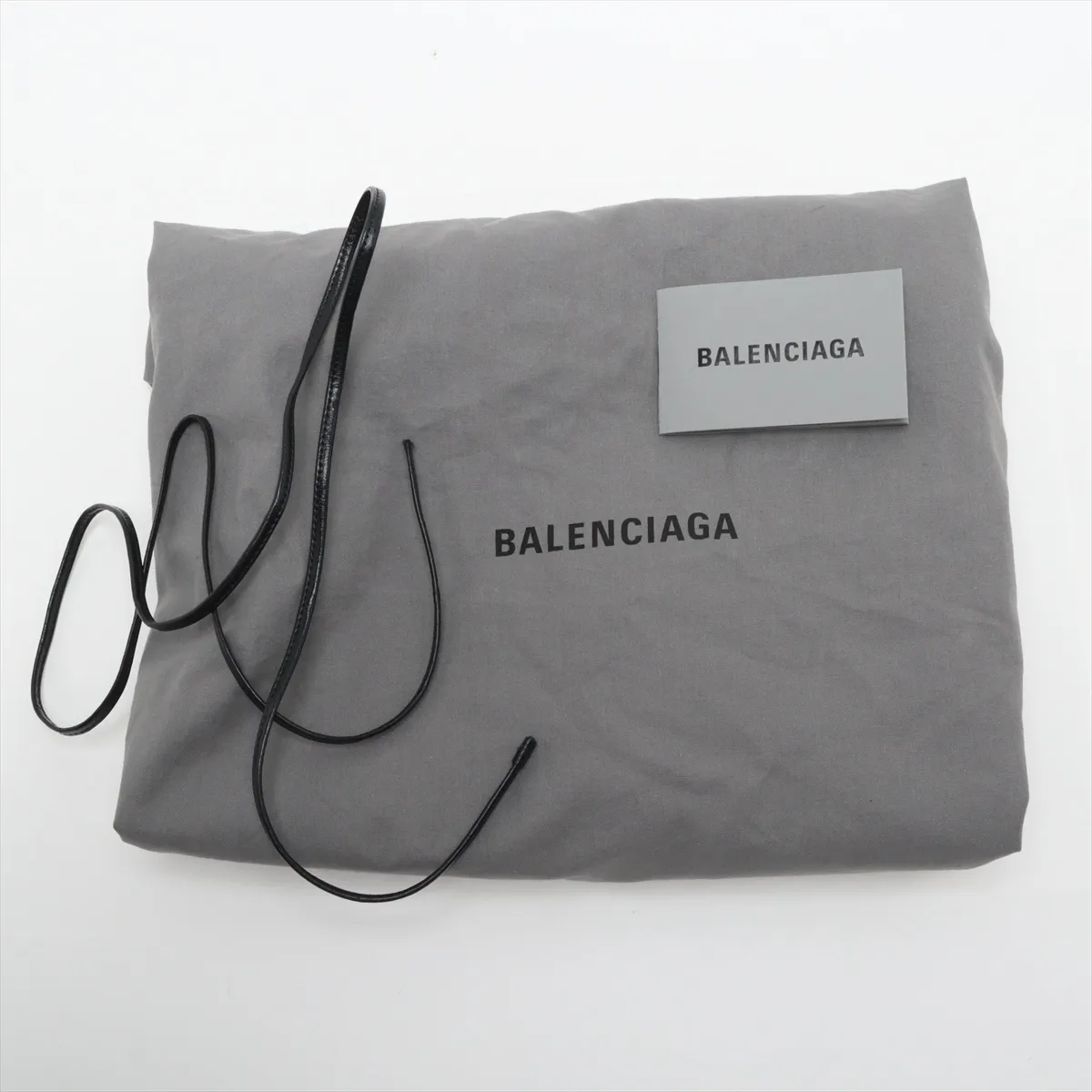 Shopper Dust Bag Leather Shoulder Bag Gray 811608 — view 9