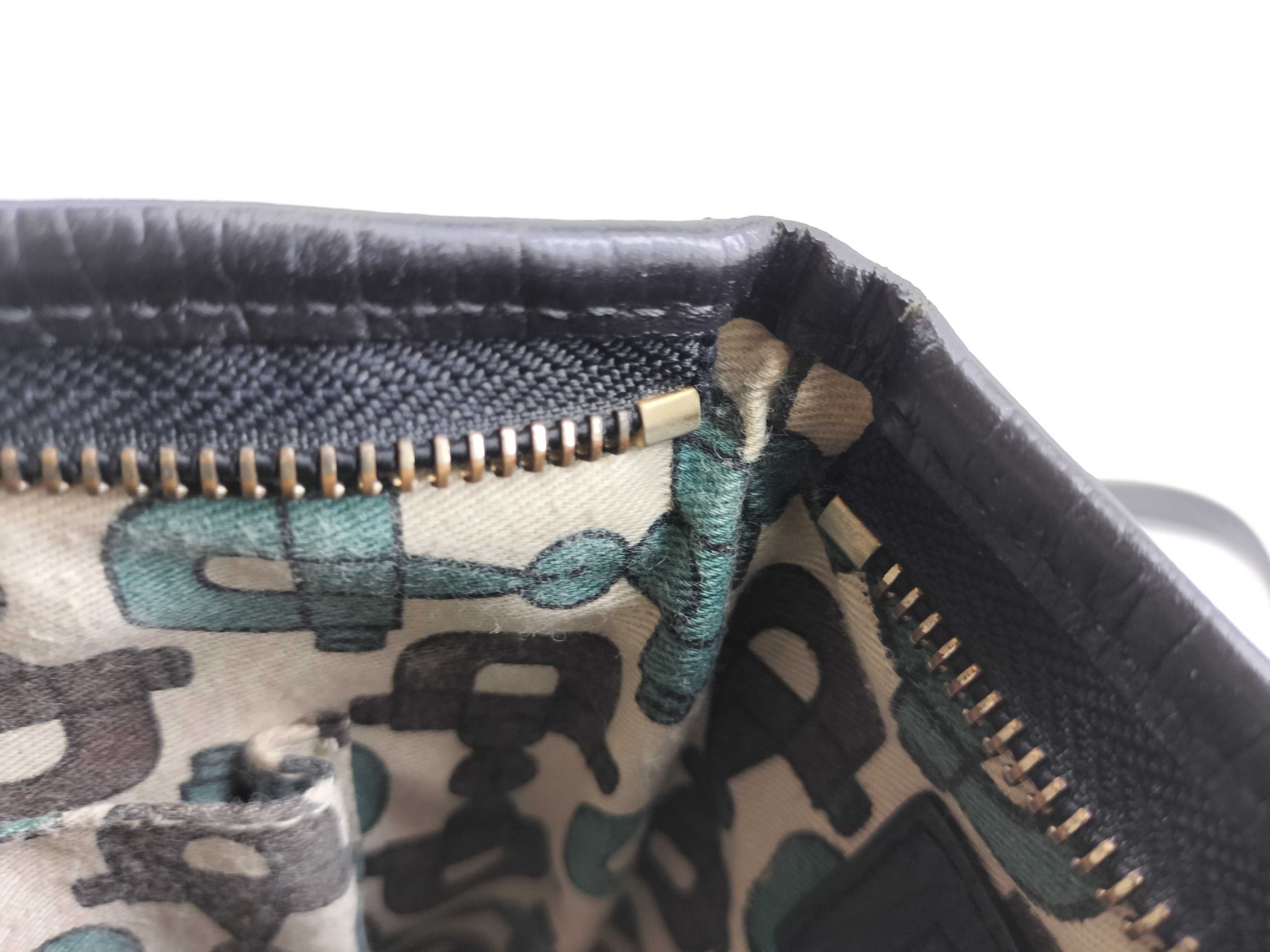 Sherry Line GG Canvas Leather Shoulder Bag Black Serial Number — view 9
