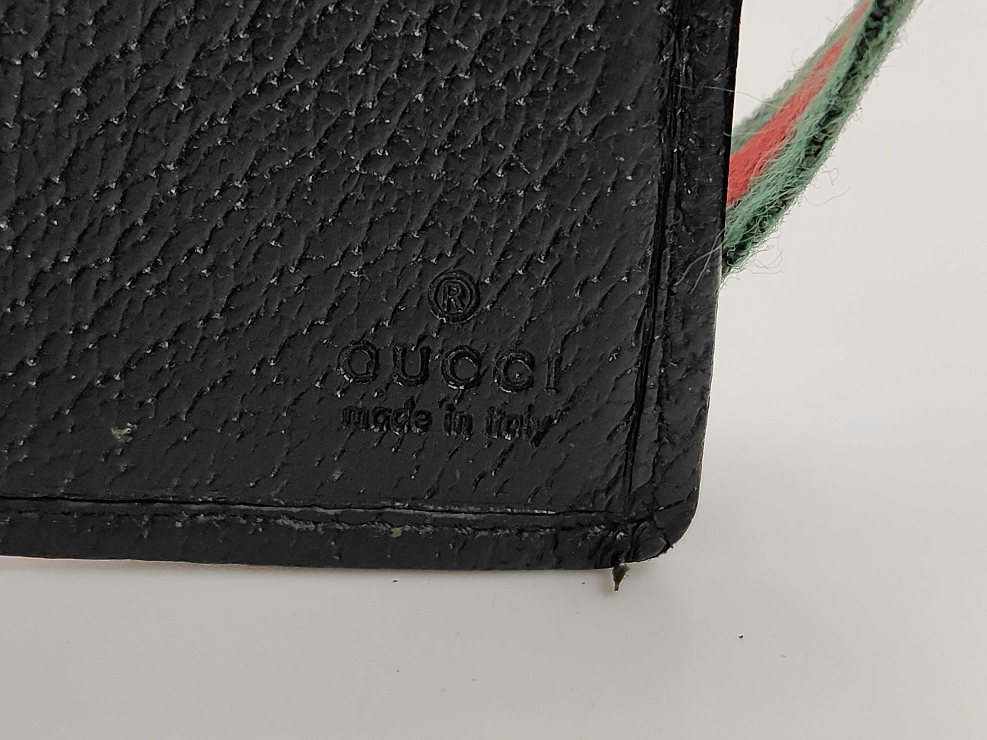 154457GG Canvas Bi-fold Wallet, Black — view 11