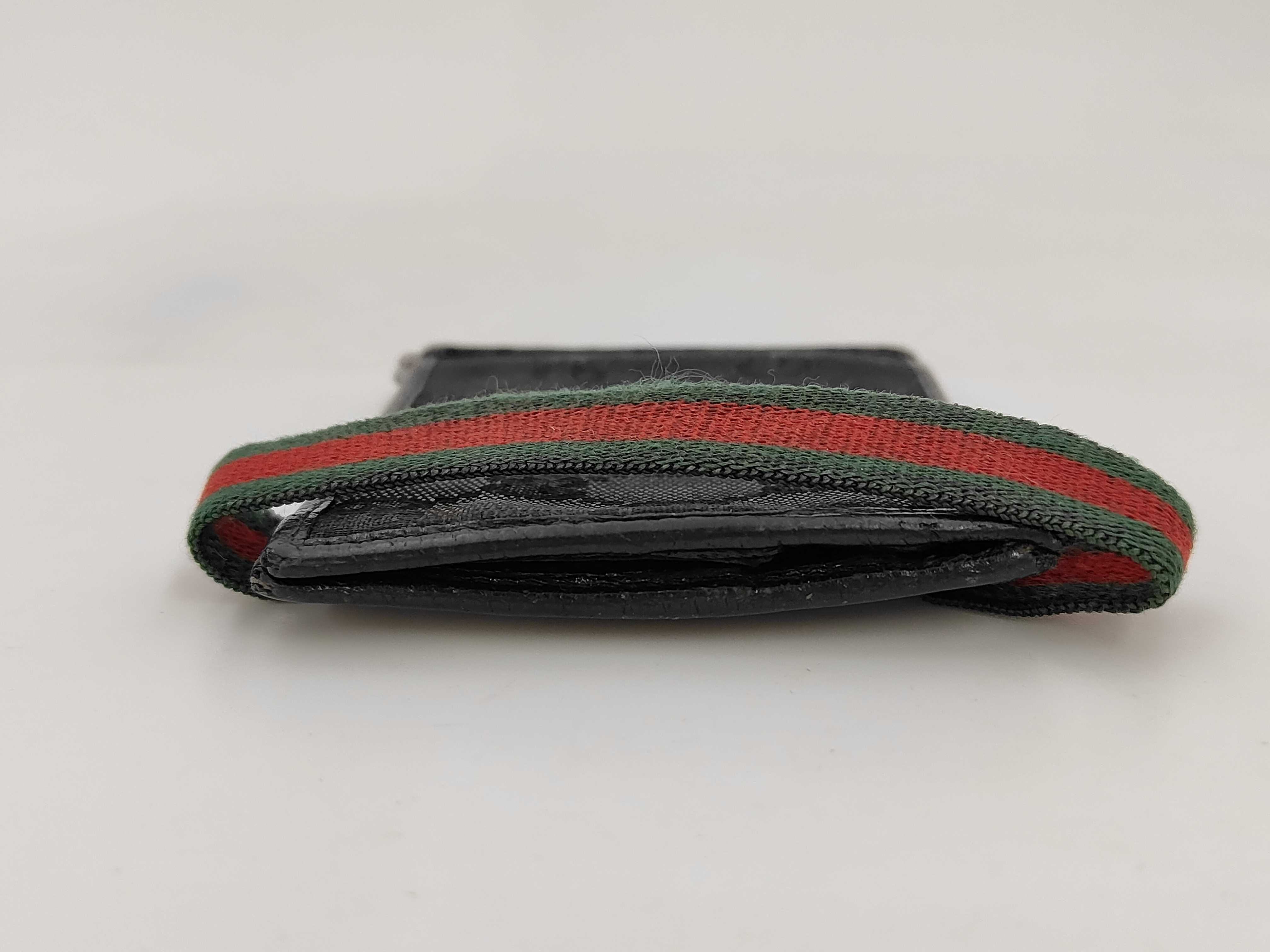 154457GG Canvas Bi-fold Wallet, Black — view 4