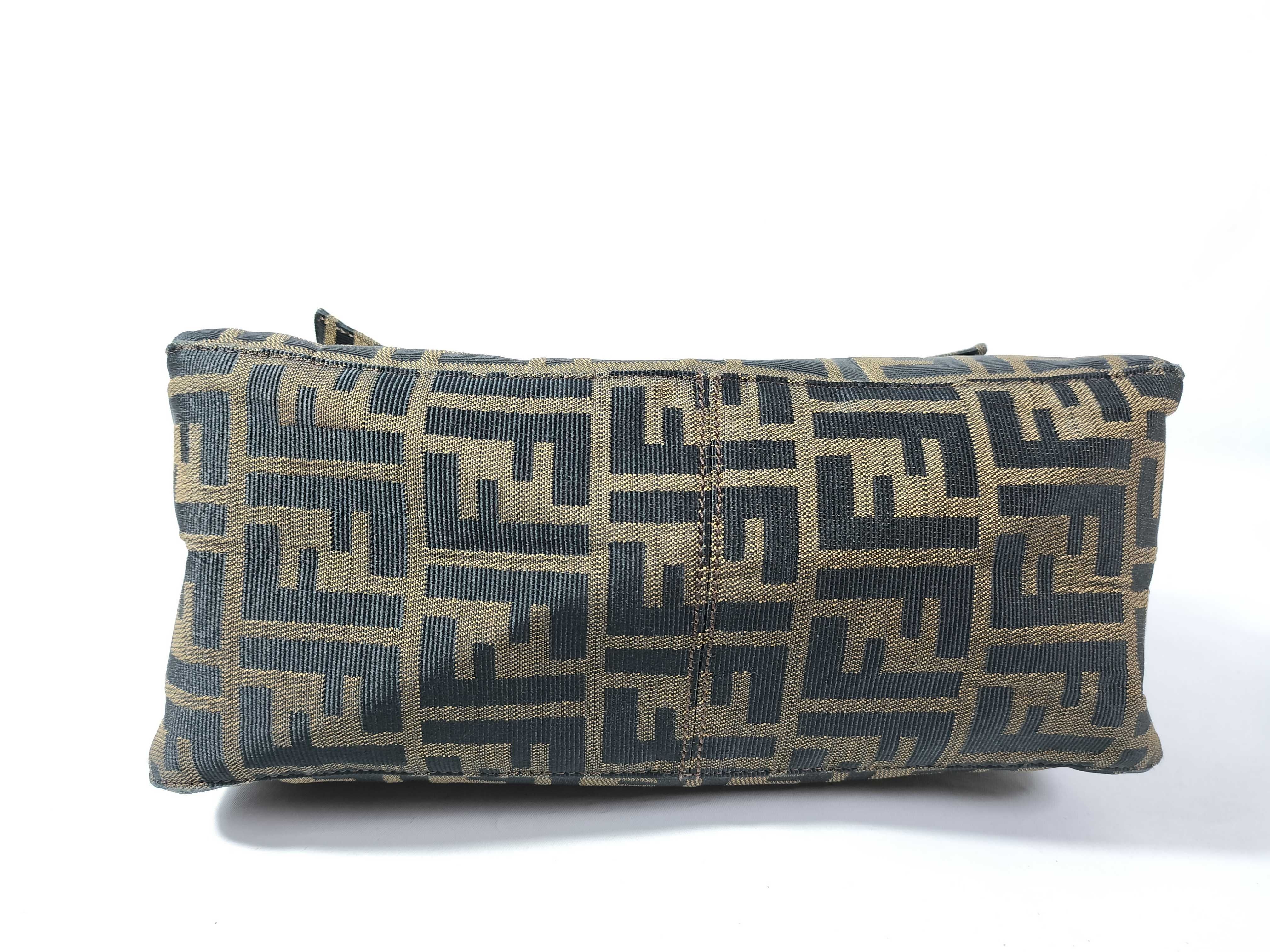 Zucca pattern Fendi Zucca Mamma Shoulder Bag Canvas Shoulder Bag — view 6