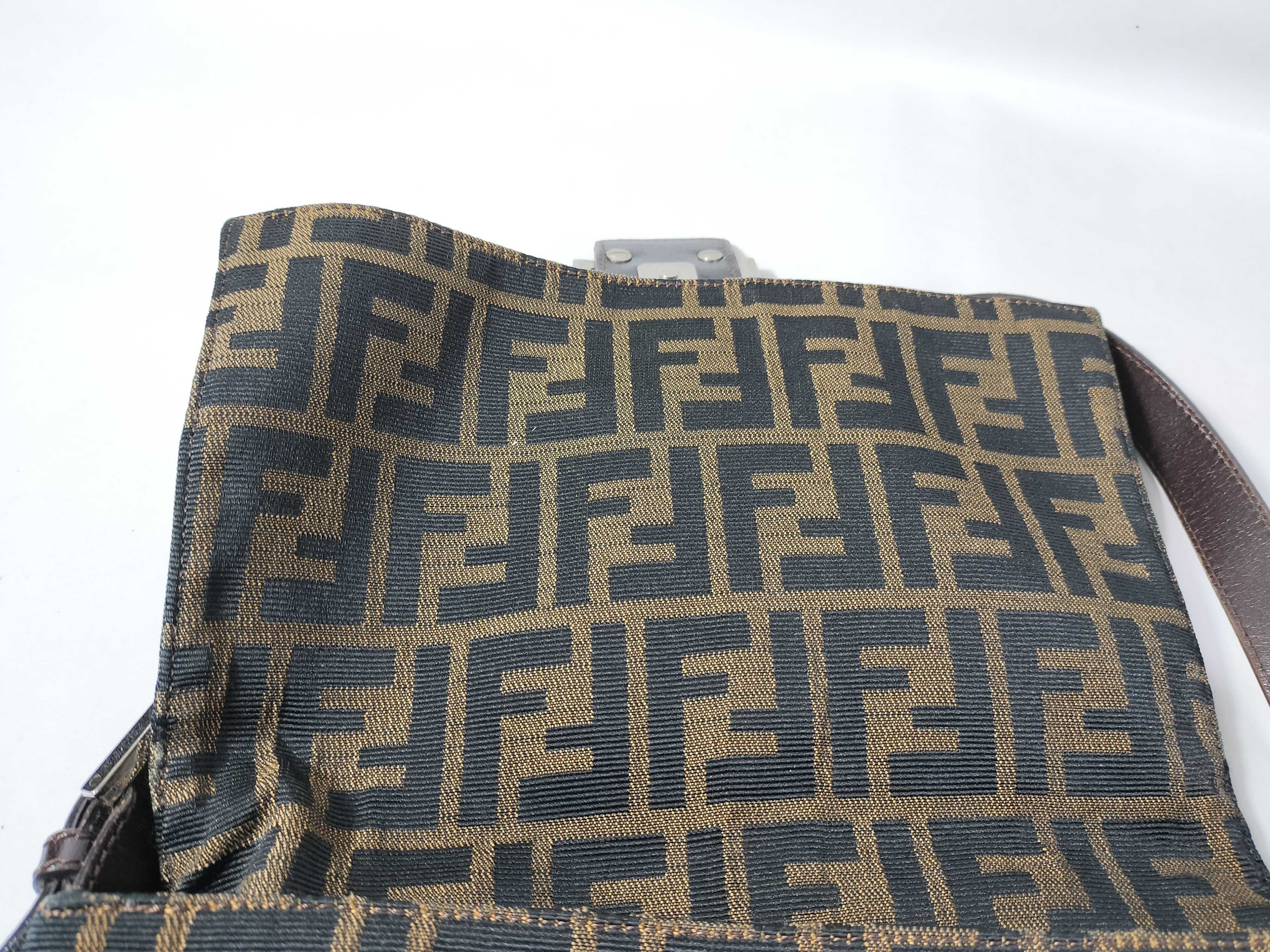 Zucca pattern Fendi Zucca Mamma Shoulder Bag Canvas Shoulder Bag — view 9