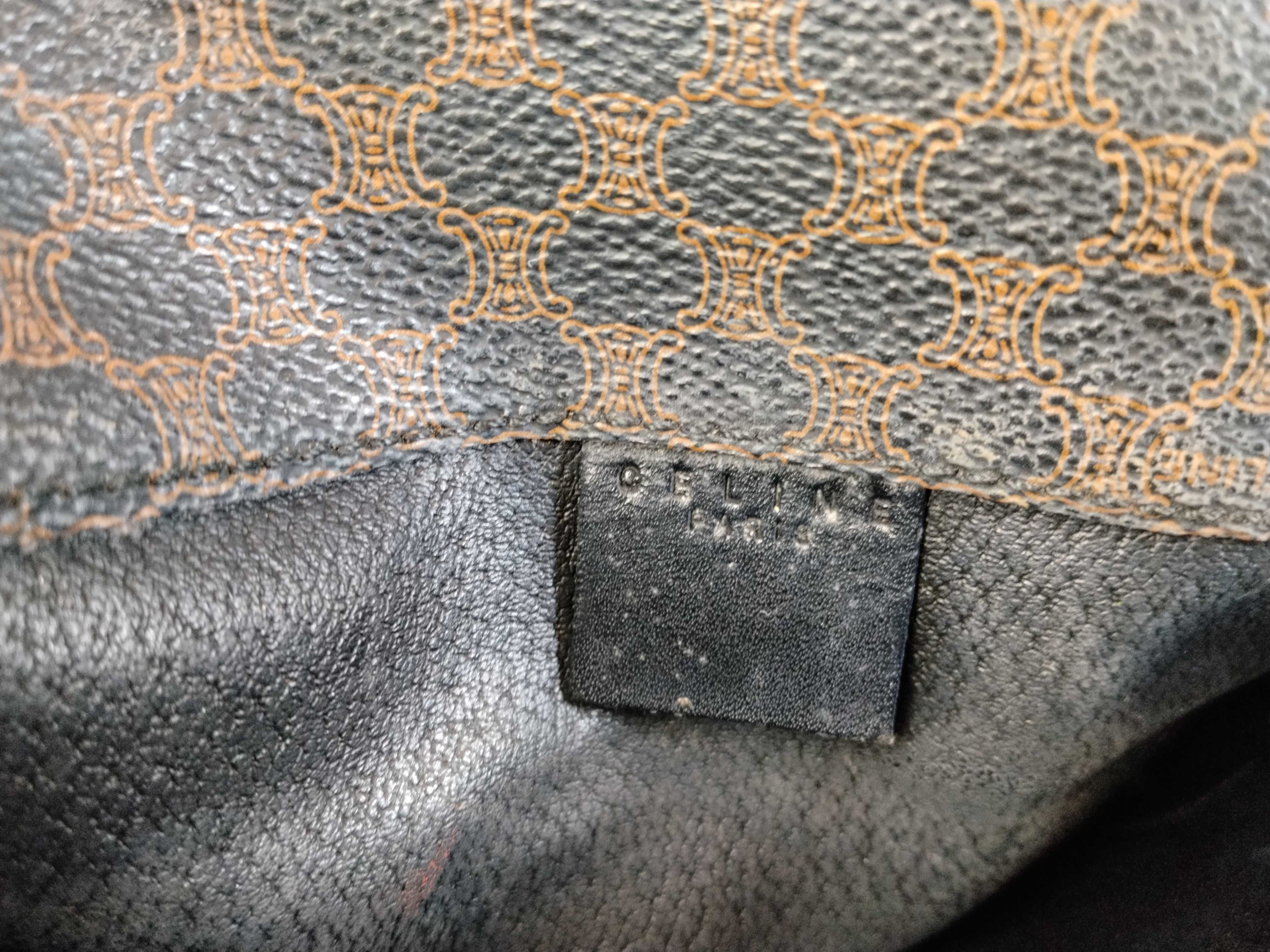 Macadam Triomphe Flap Shoulder Bag, Leather, Black Shoulder Bag — view 14