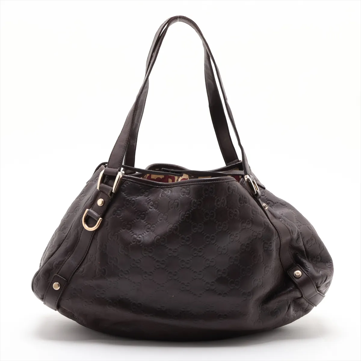 Guccissima 130736 Leather Tote Bag Brown — view 2