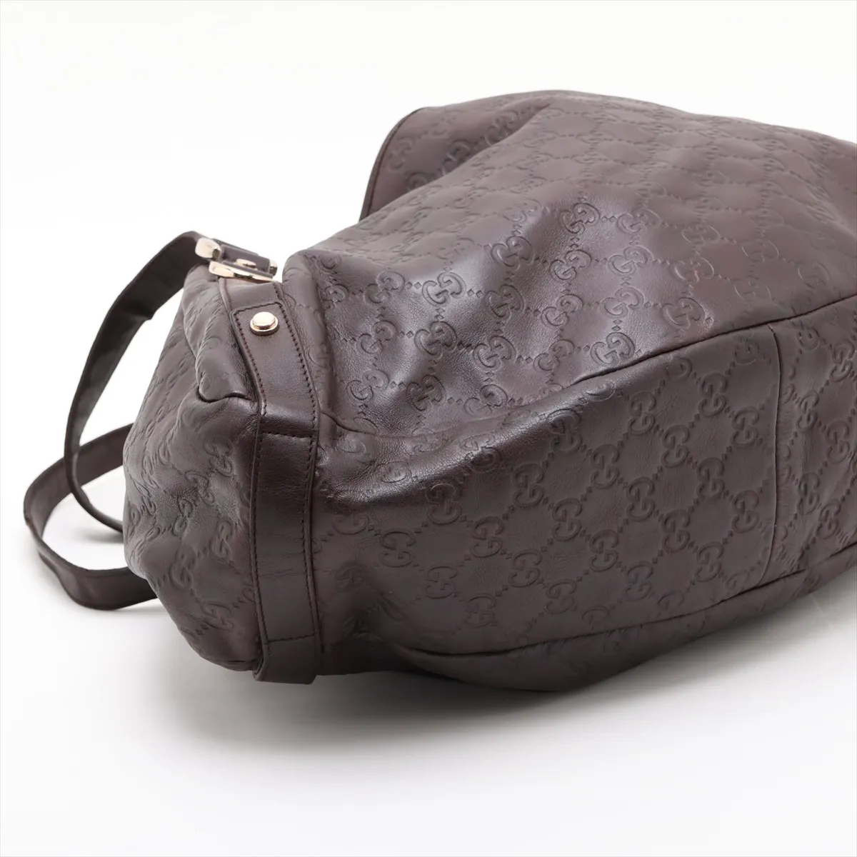 Guccissima 130736 Leather Tote Bag Brown — view 4