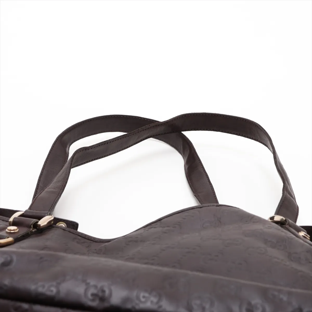 Guccissima 130736 Leather Tote Bag Brown — view 6