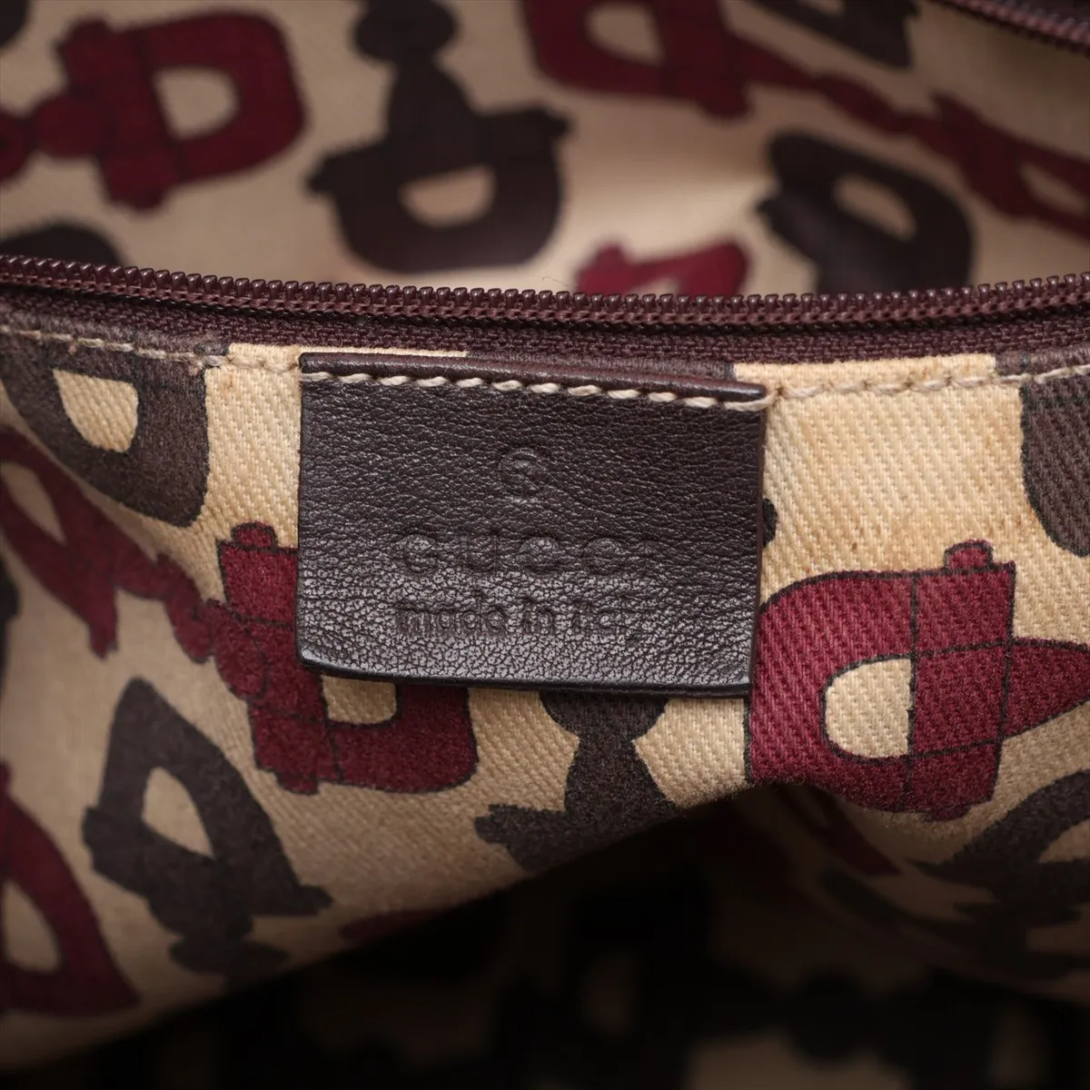 Guccissima 130736 Leather Tote Bag Brown — view 9