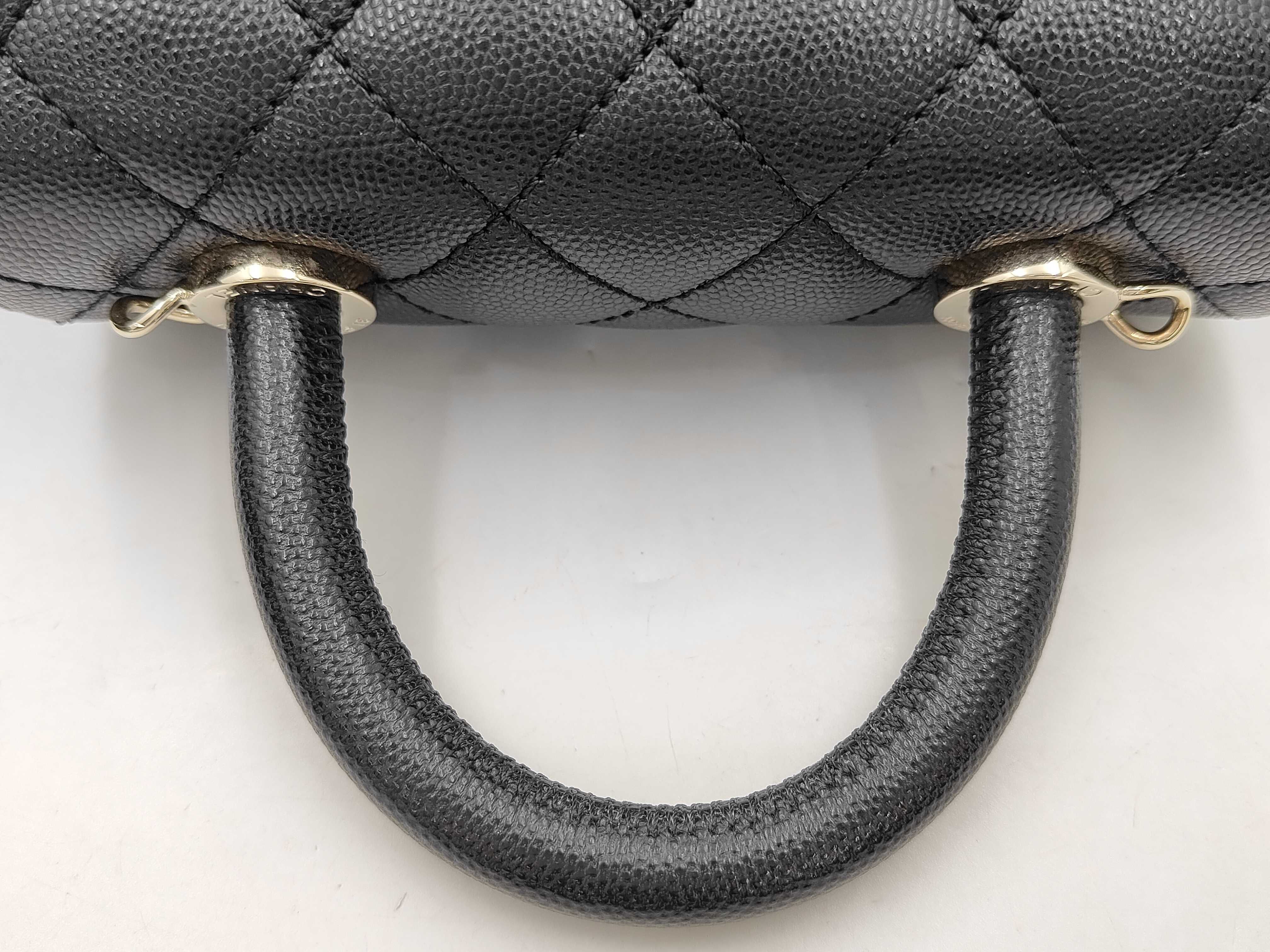 Coco Handle Caviar Skin 2-Way Handbag — view 3