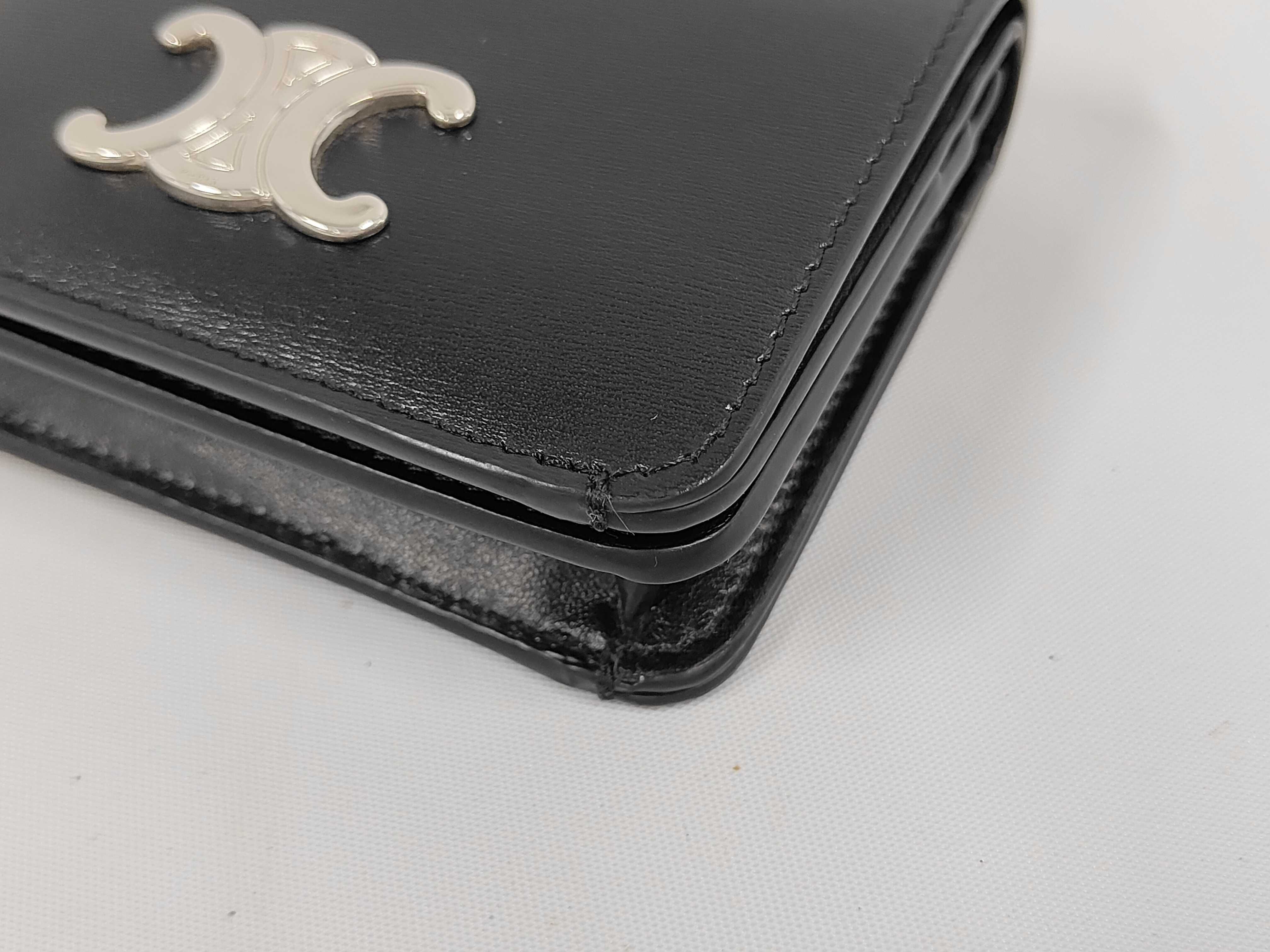 Triomphe Bi-fold Wallet, Black. Accessories: Box, Wallet. — view 4
