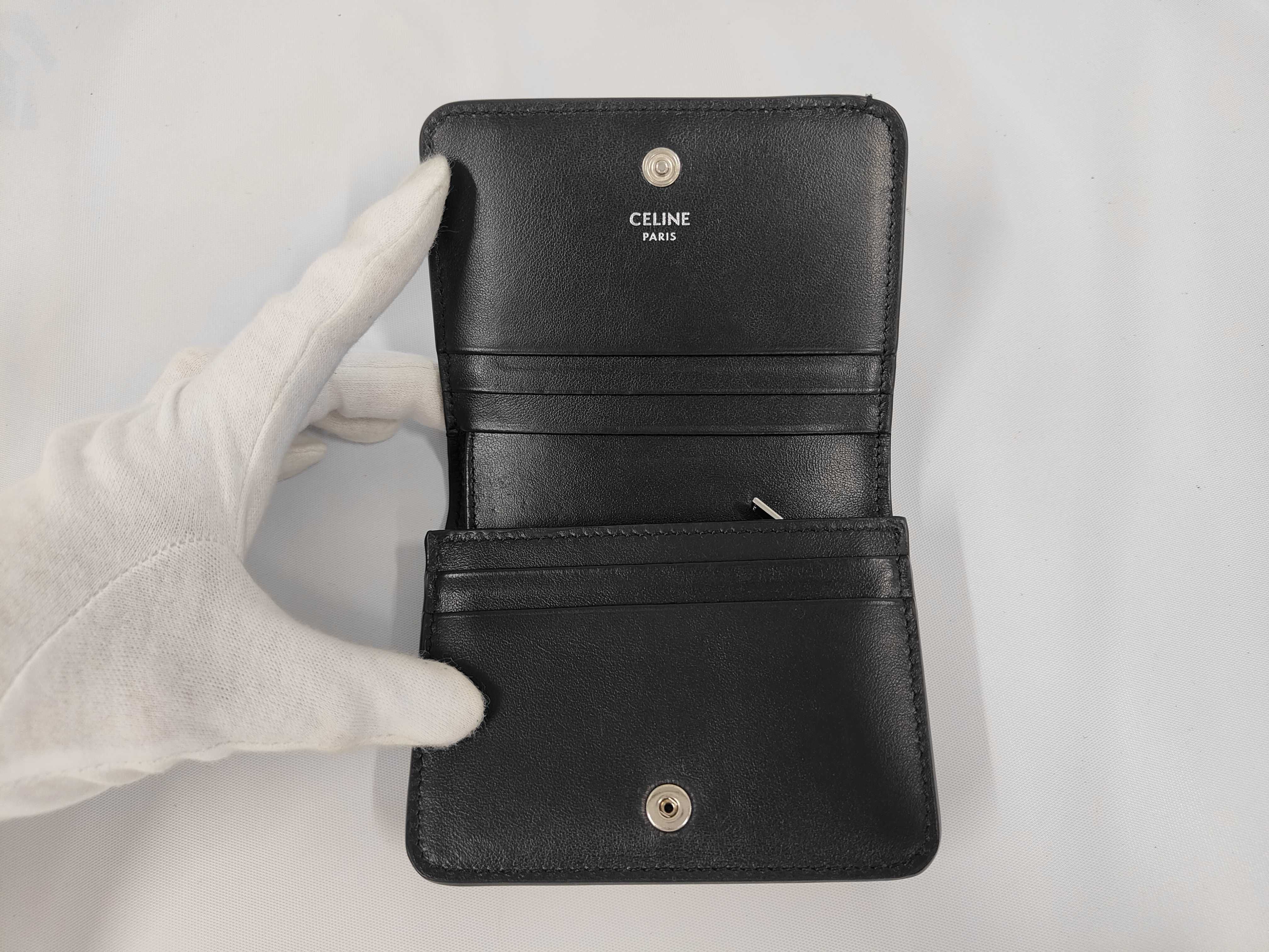 Triomphe Bi-fold Wallet, Black. Accessories: Box, Wallet. — view 6