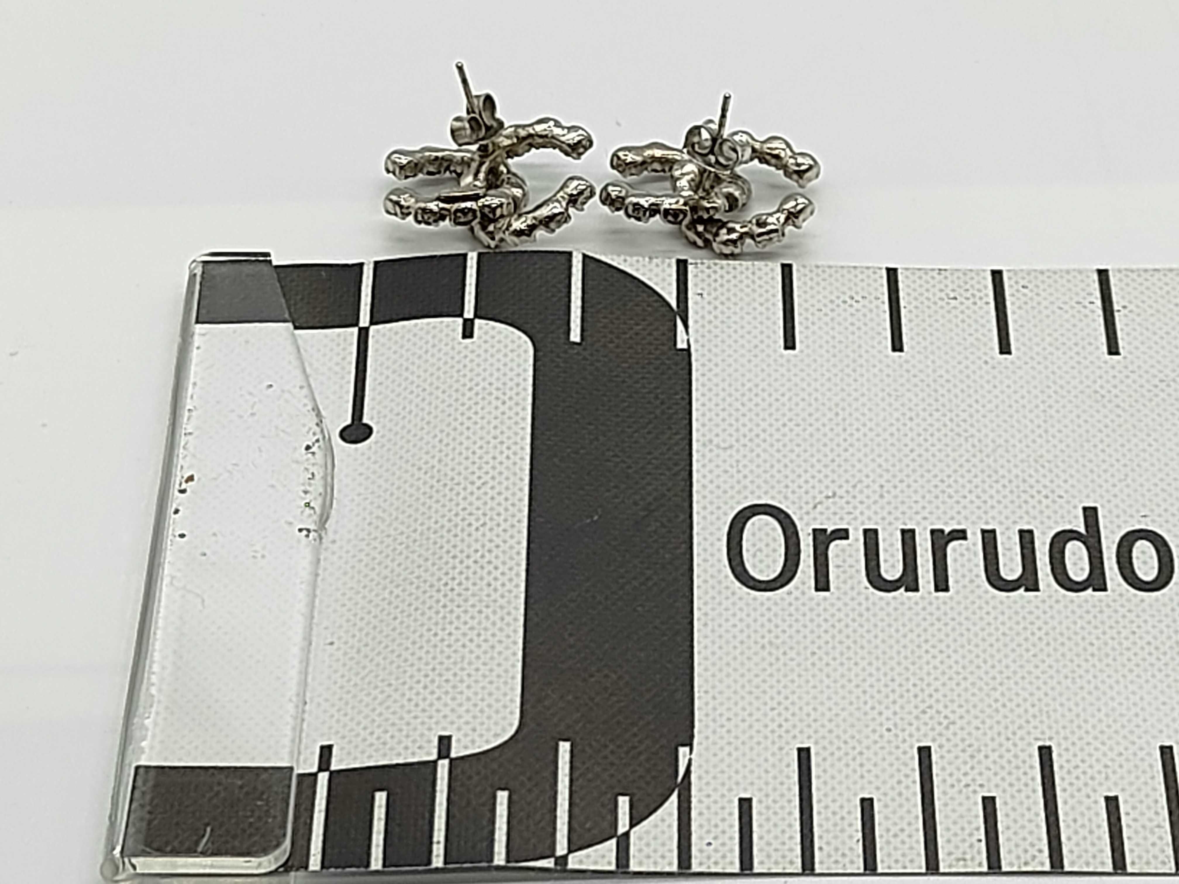 Coco Mark Orange Stone Earrings 00A — view 2