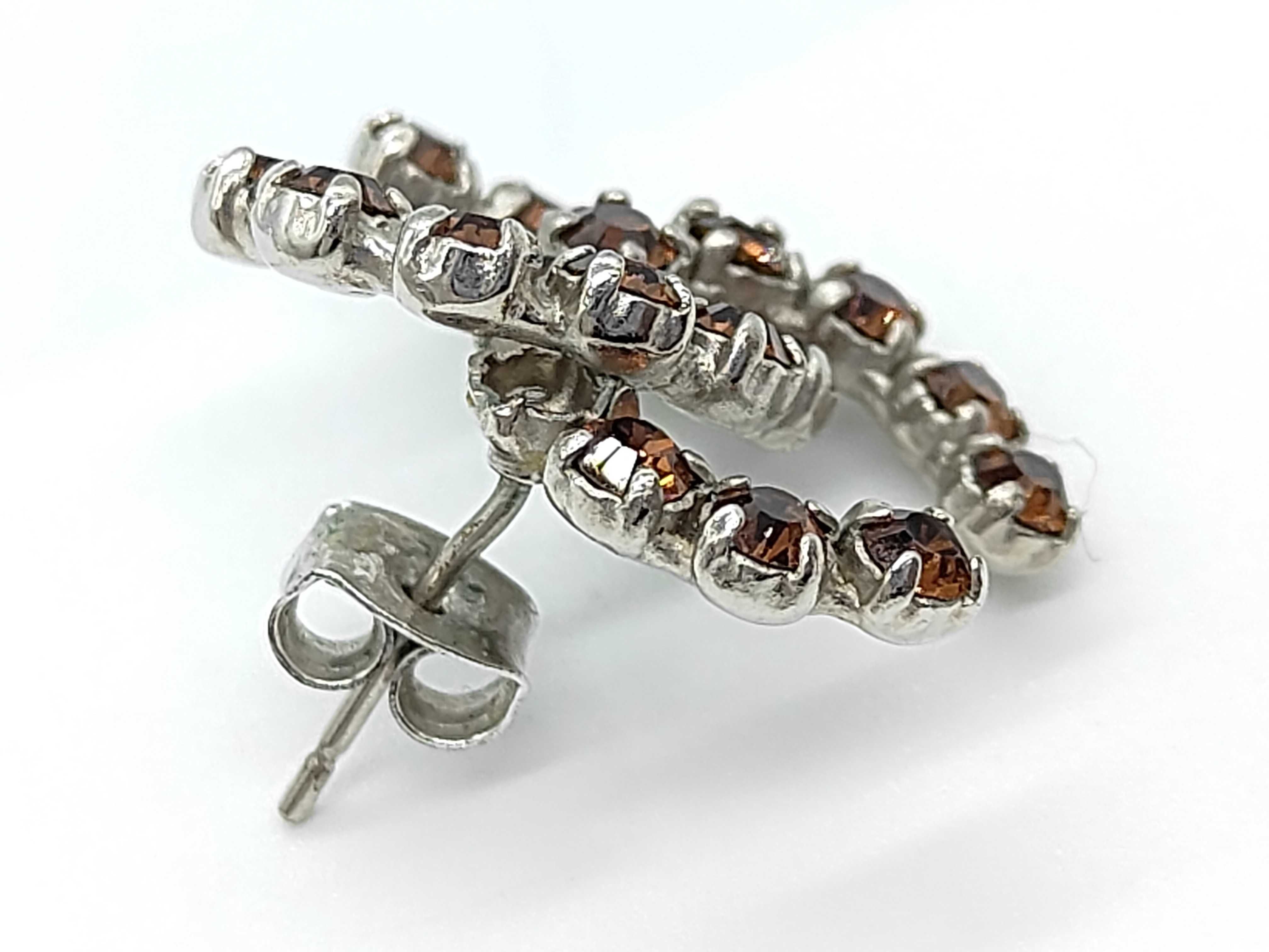 Coco Mark Orange Stone Earrings 00A — view 6