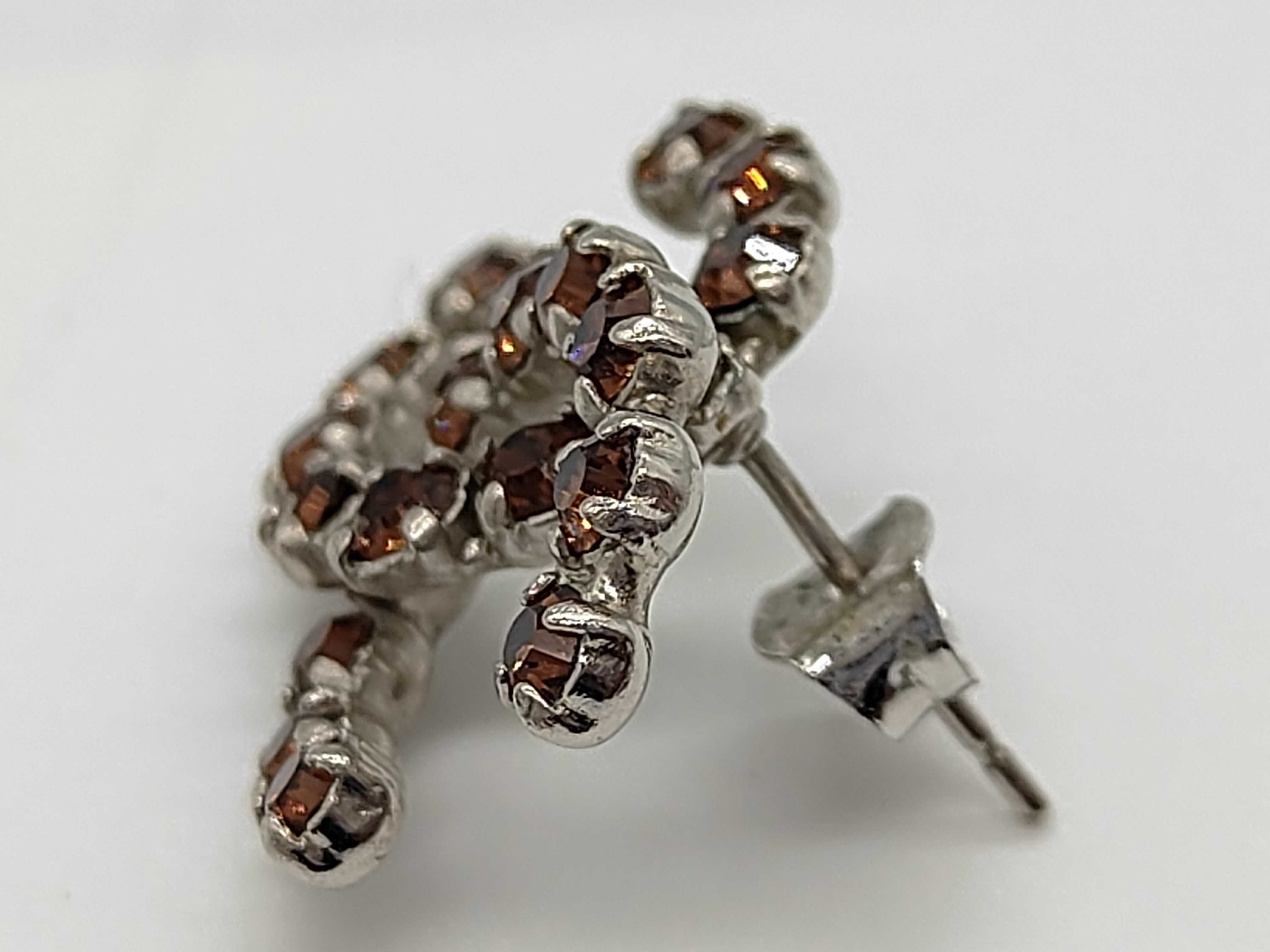 Coco Mark Orange Stone Earrings 00A — view 7