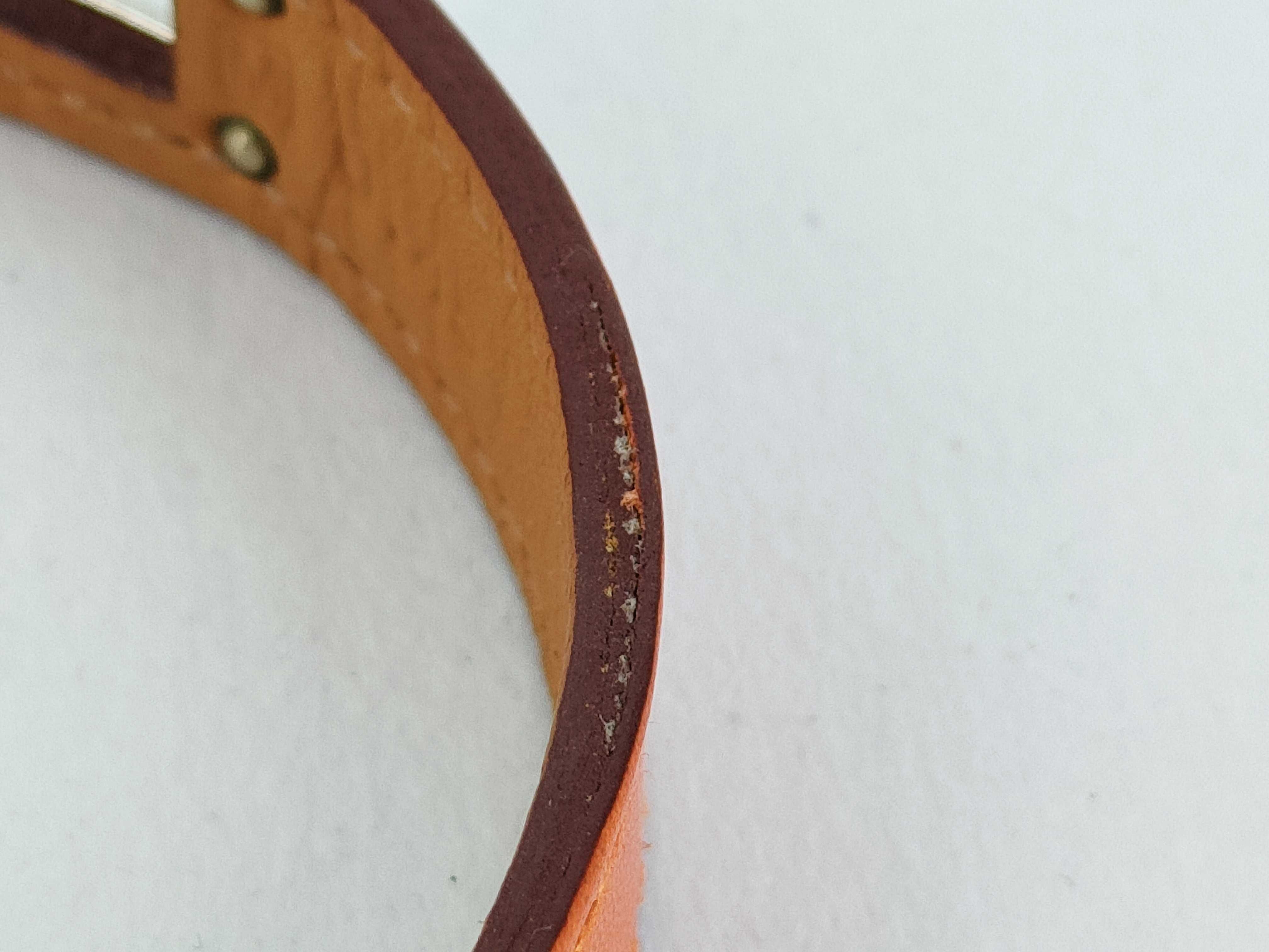 Kelly Double Tour Bracelet, Silver x Orange, Bracelet/Bangle — view 8