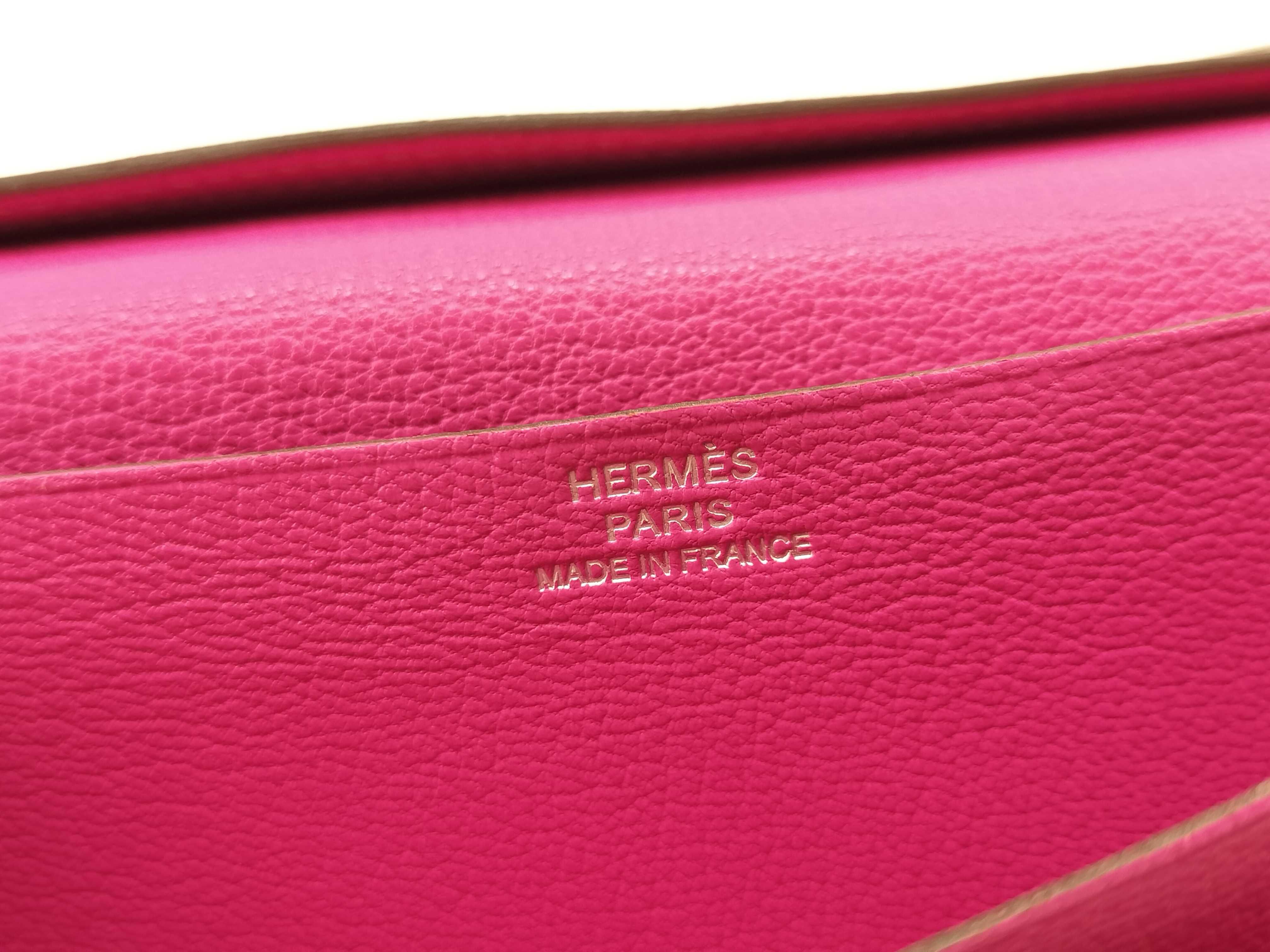 Bearn Soufflé Rose Tyrien Chevre Leather Wallet (Stamped O) with Silver Hardware — view 12