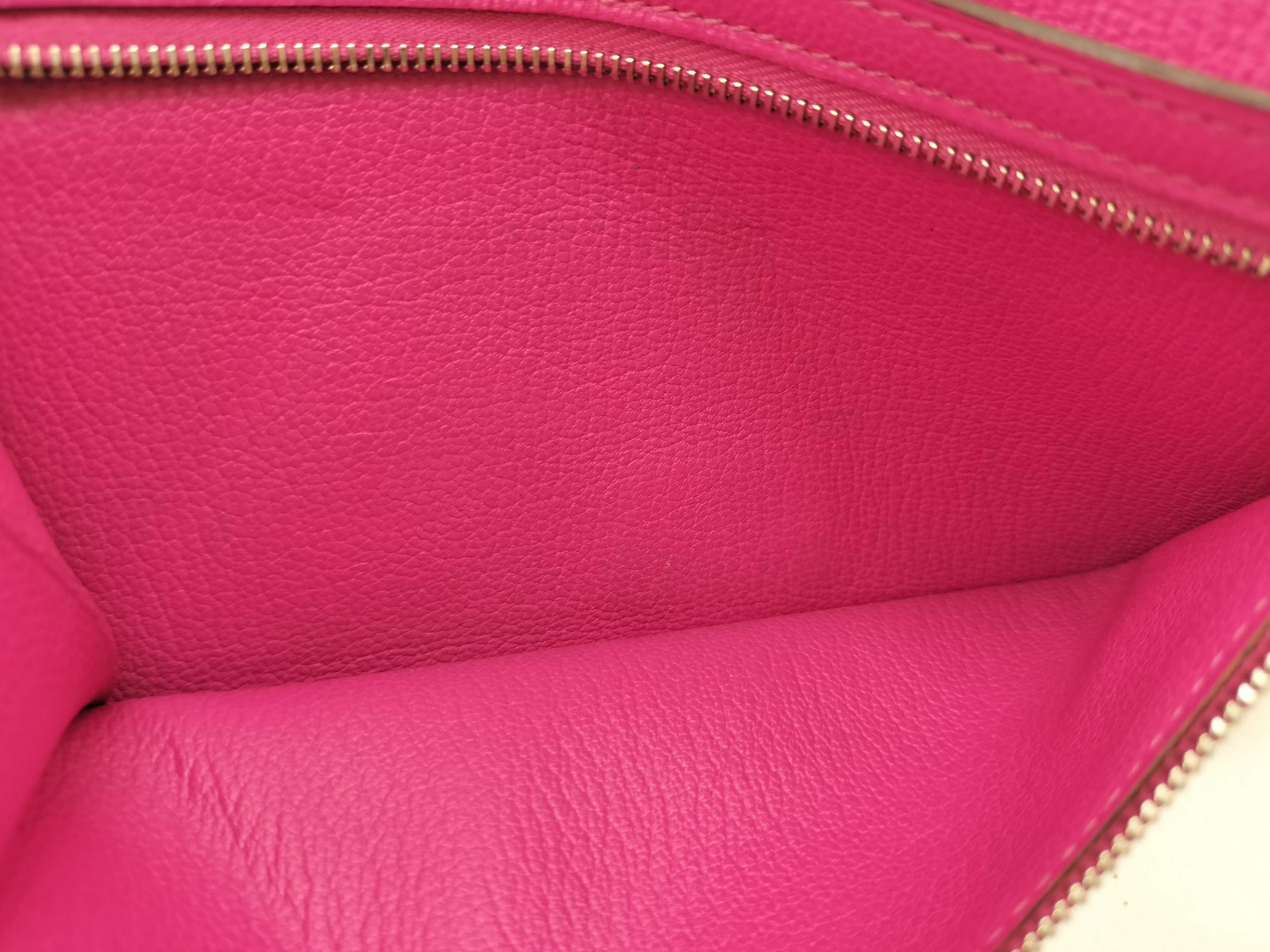 Bearn Soufflé Rose Tyrien Chevre Leather Wallet (Stamped O) with Silver Hardware — view 13