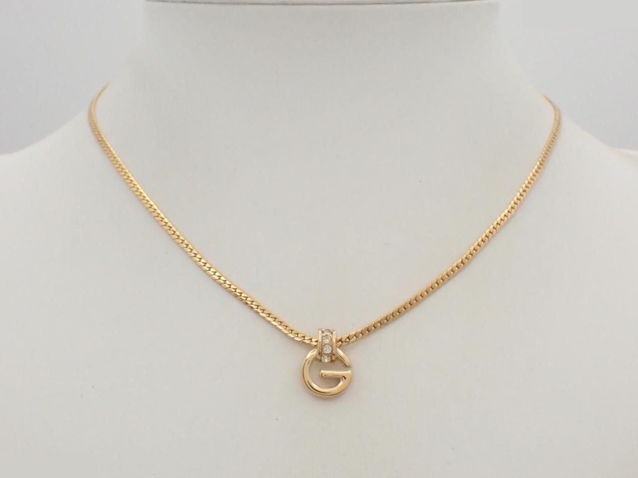 Gold necklace, chain approximately 40cm — view 3