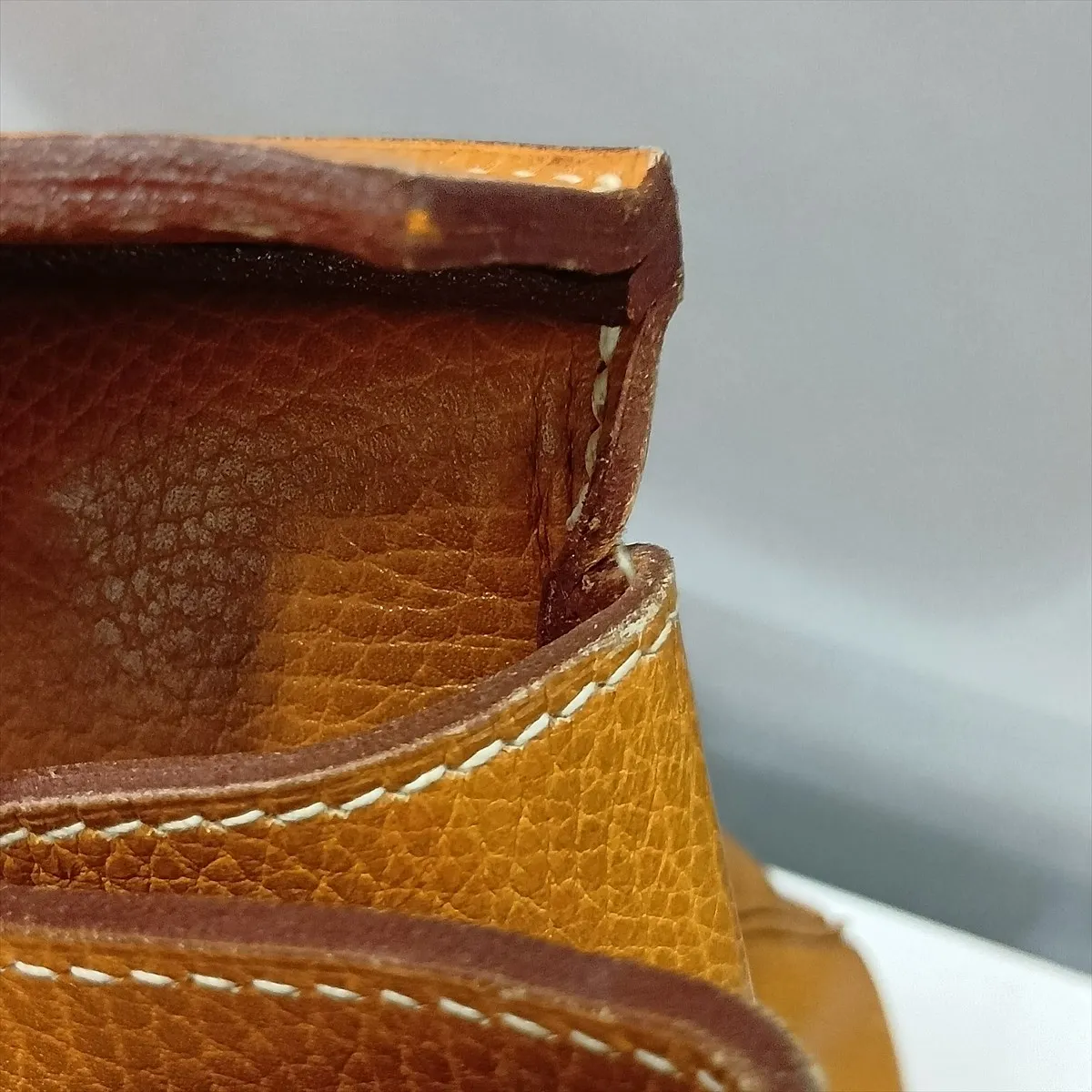 [Individually packaged] Hermes Haut à Courroies 45 Ardennes Natural Gold Hardware X: 1994 Cadena lock is stuck — view 12