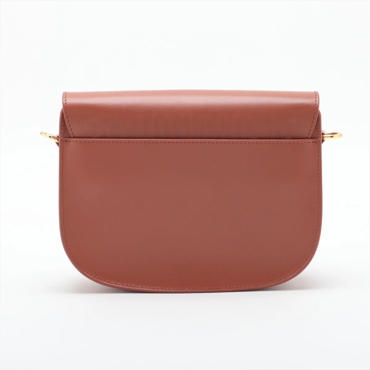 Bobby Leather Shoulder Bag, Brown, Unsigned Guarantee Card — view 2