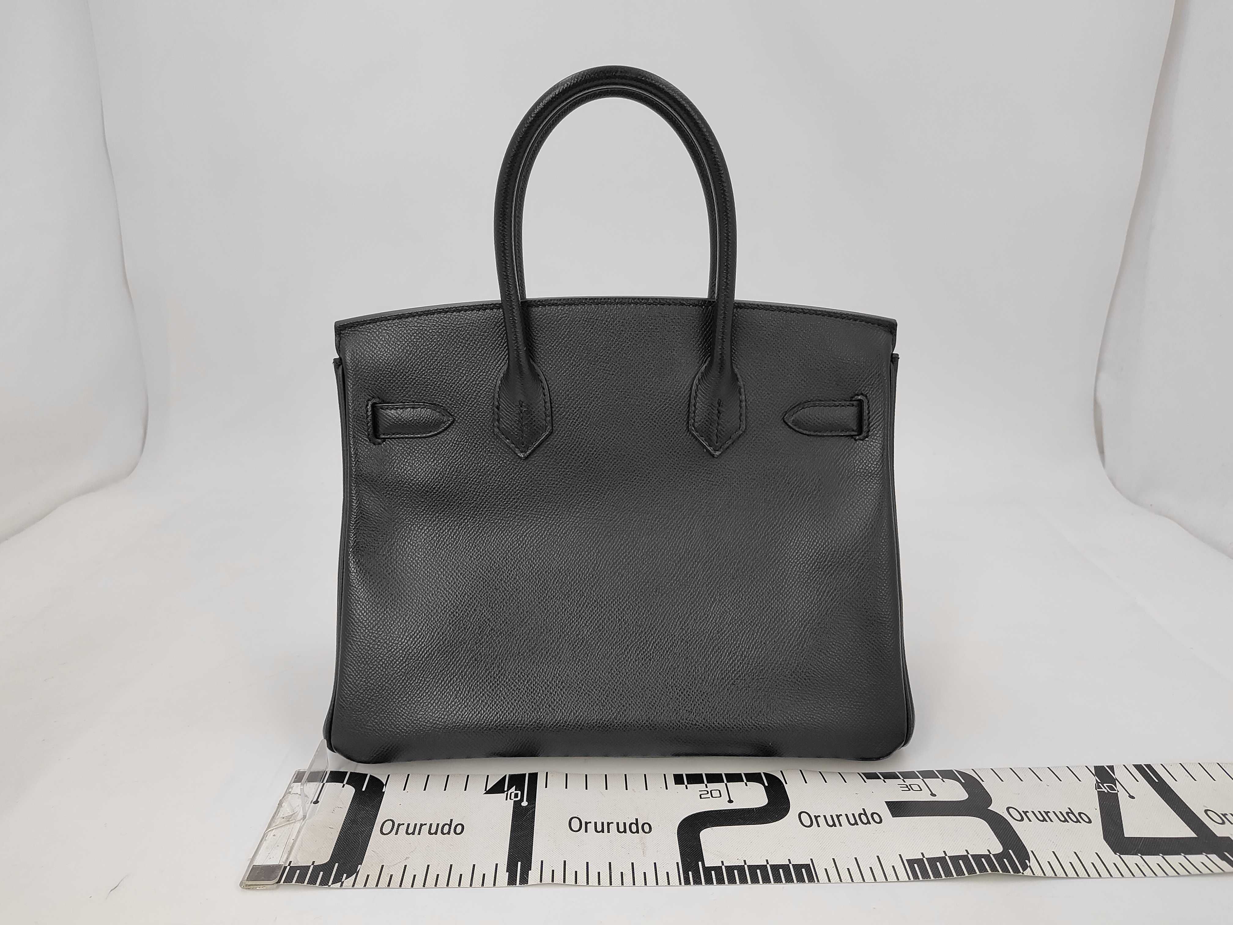 Birkin 30 Black GP Epsom D Handbag — view 2