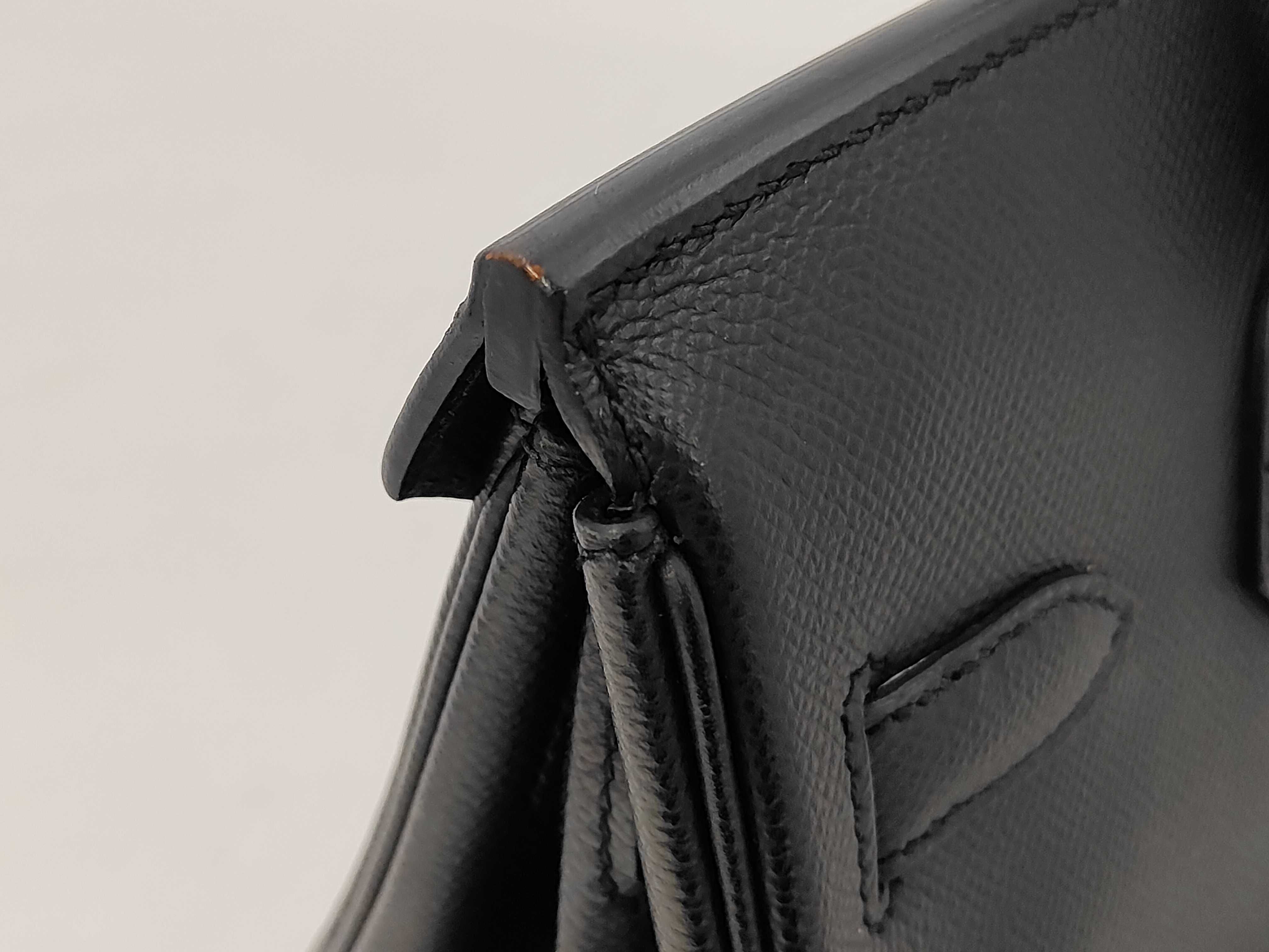 Birkin 30 Black GP Epsom D Handbag — view 8