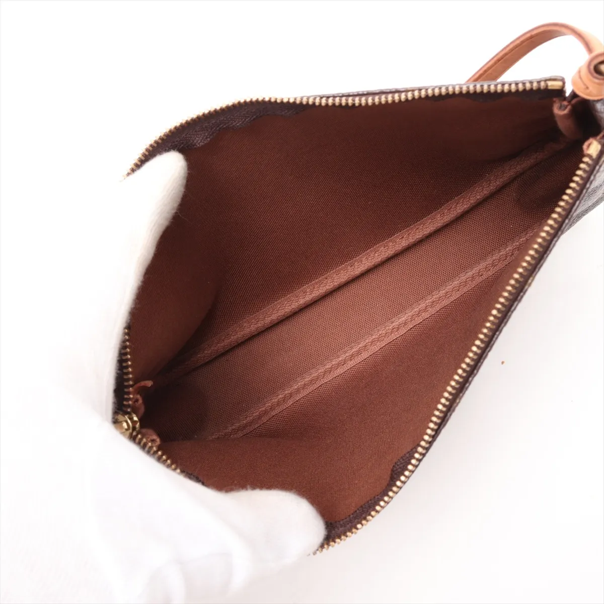 Monogram Pochette Accessoires M51980 BJ0071 Brown (with alternative strap) — view 8