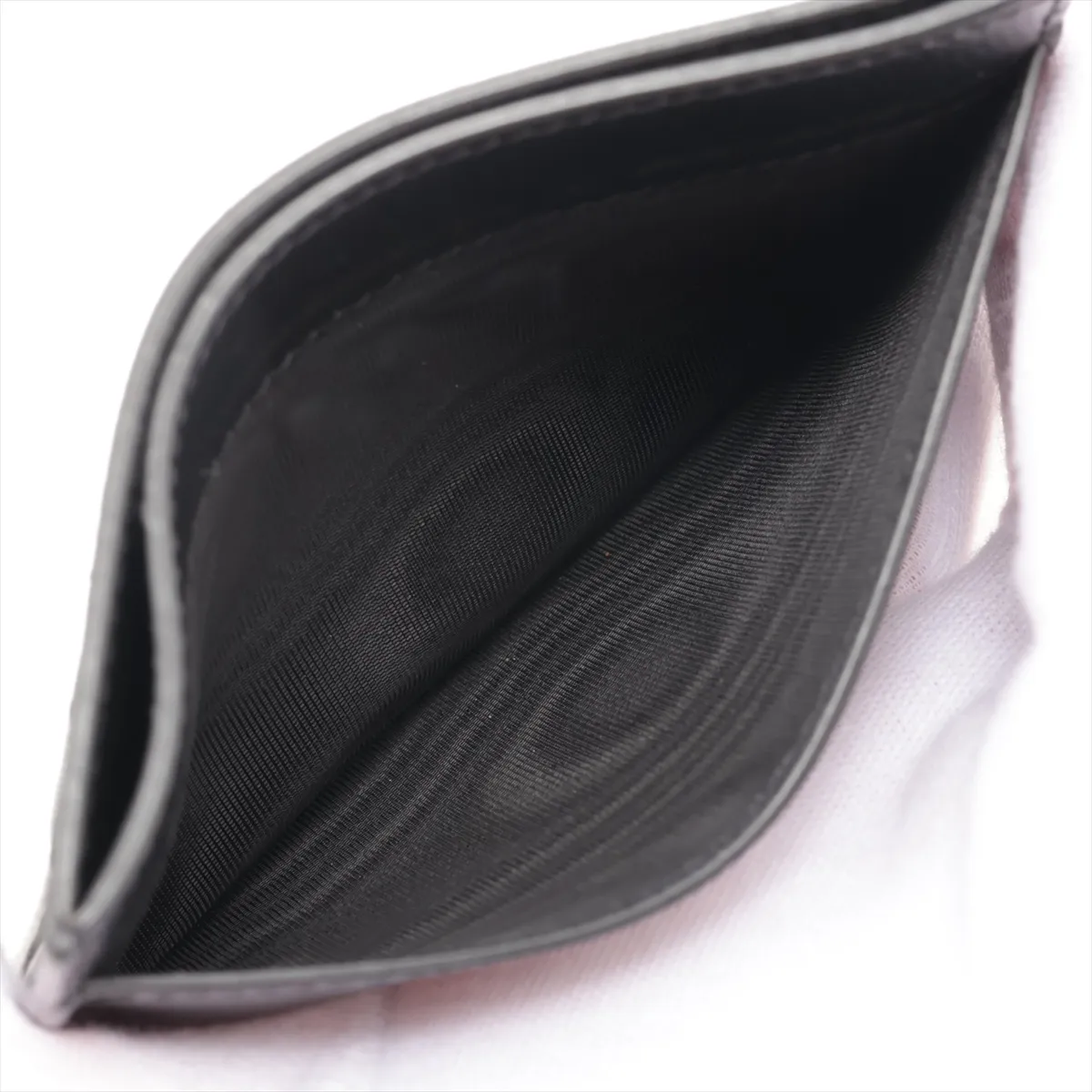 Leather Card Case, Black, 607914 — view 5