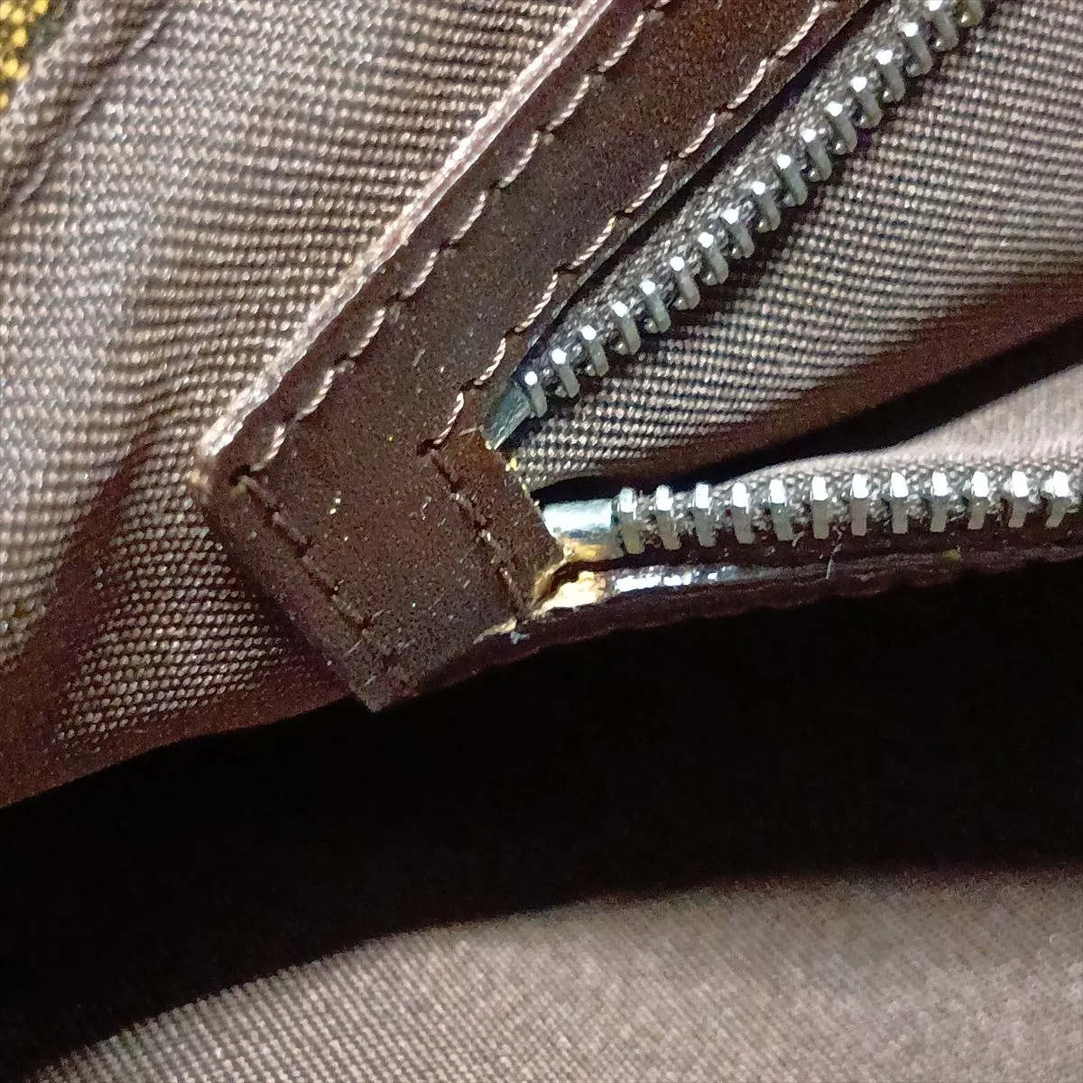 Zucca Mamma Bucket 26325 Canvas x Leather Shoulder Bag Brown — view 10