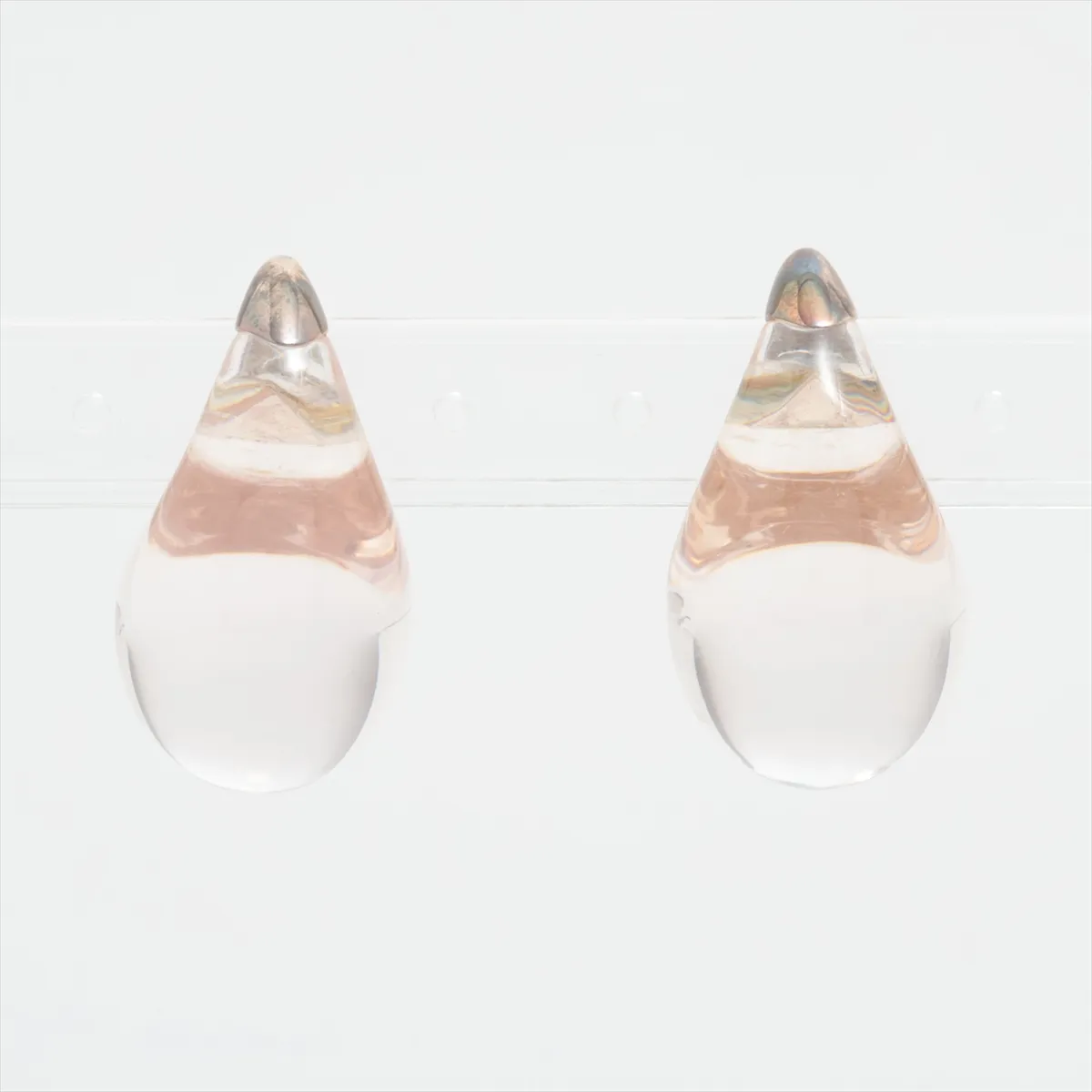 Teardrop Earrings (Pair) 925 x Resin 16.3g Silver — view 2