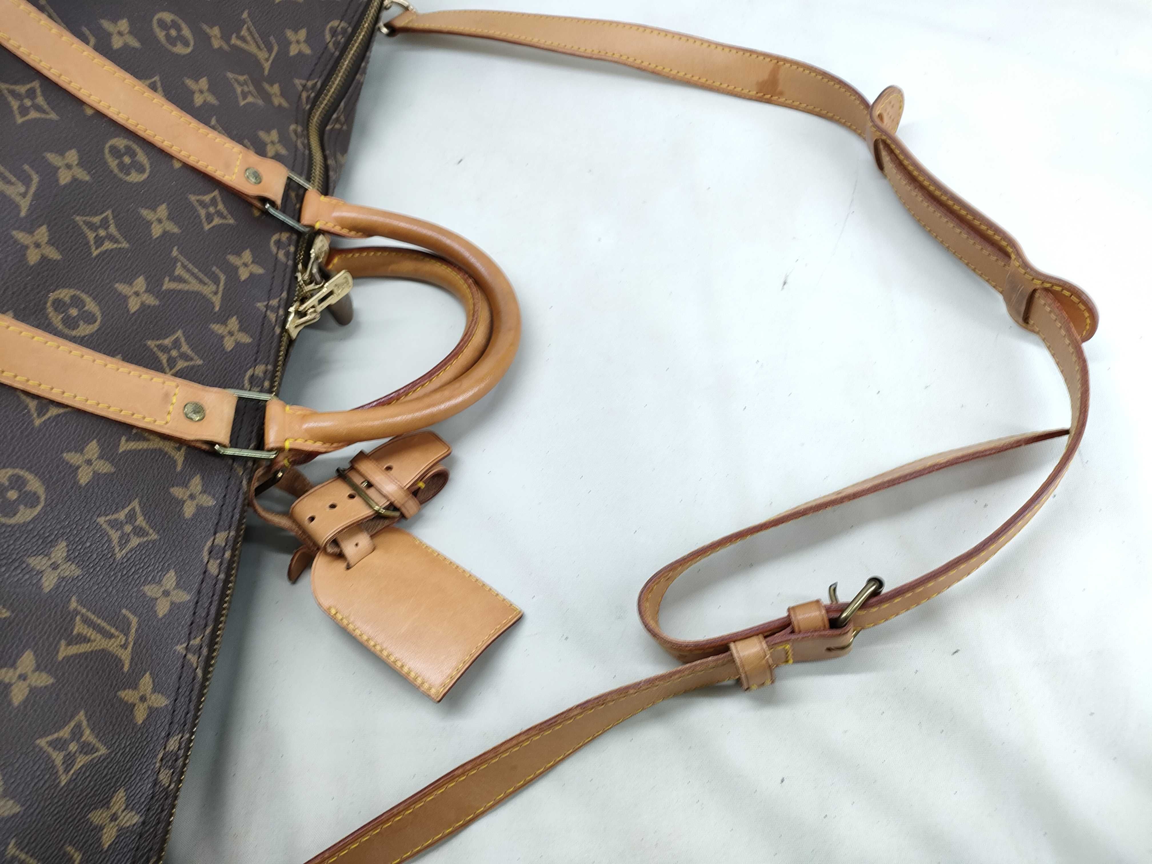 Monogram Keepall 55 Bandoulière M41414 Brown VI8912 Boston Bag — view 10