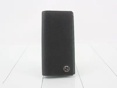 Long wallet, black, leather